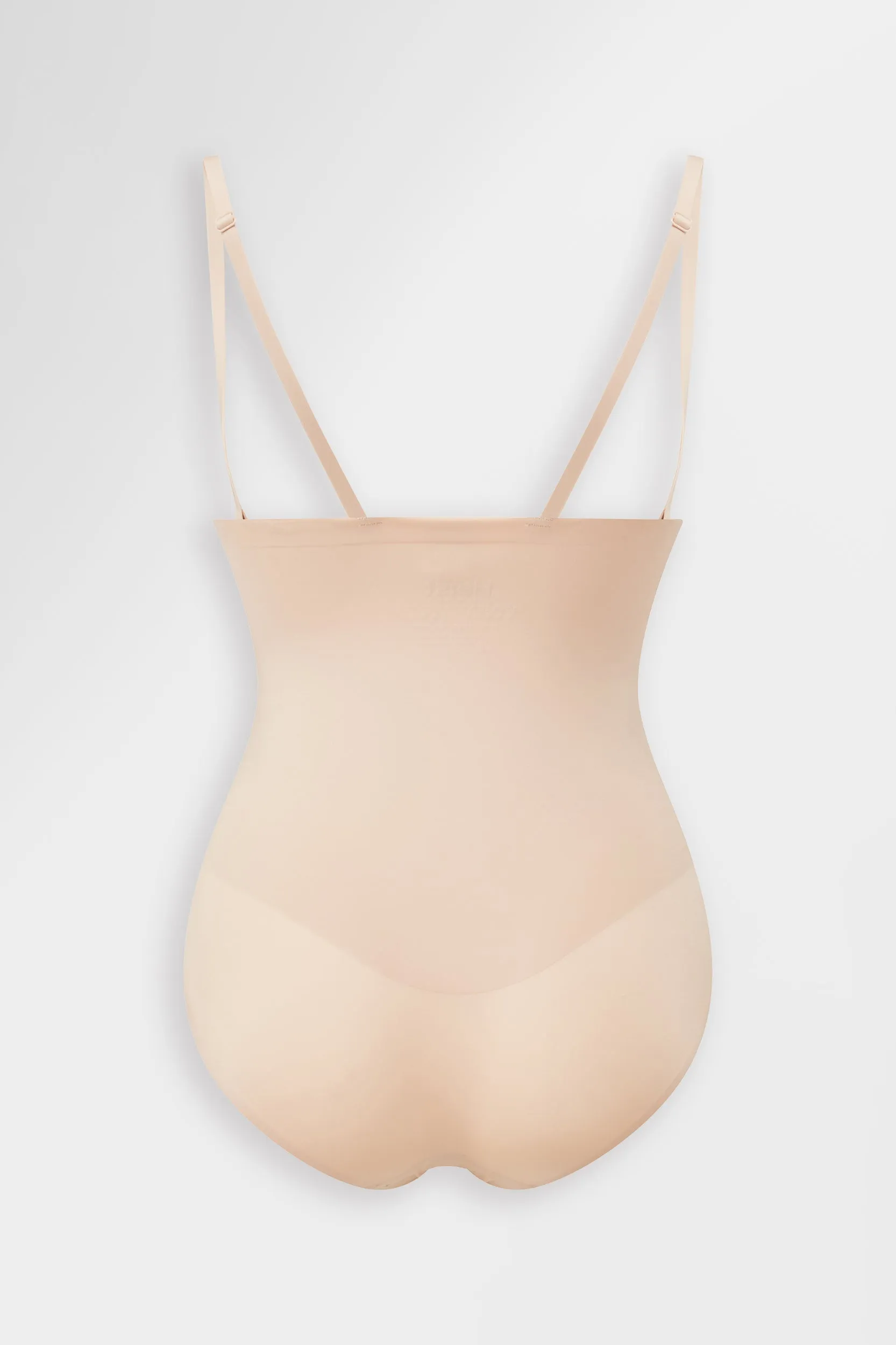 High-Waisted Perforated Shaping Briefs Almond