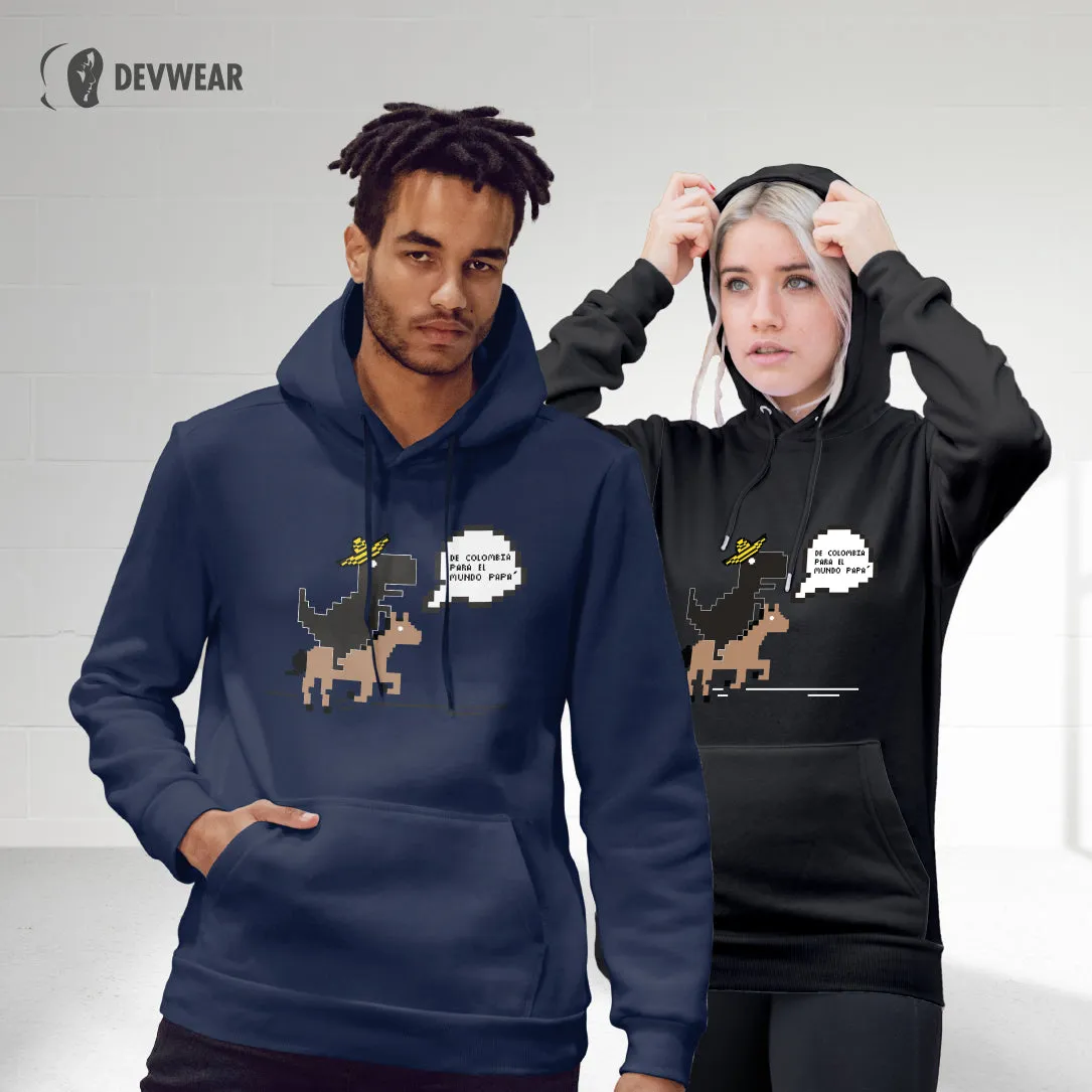 HOODIE COLOMBIAN DINOSAUR GEEK