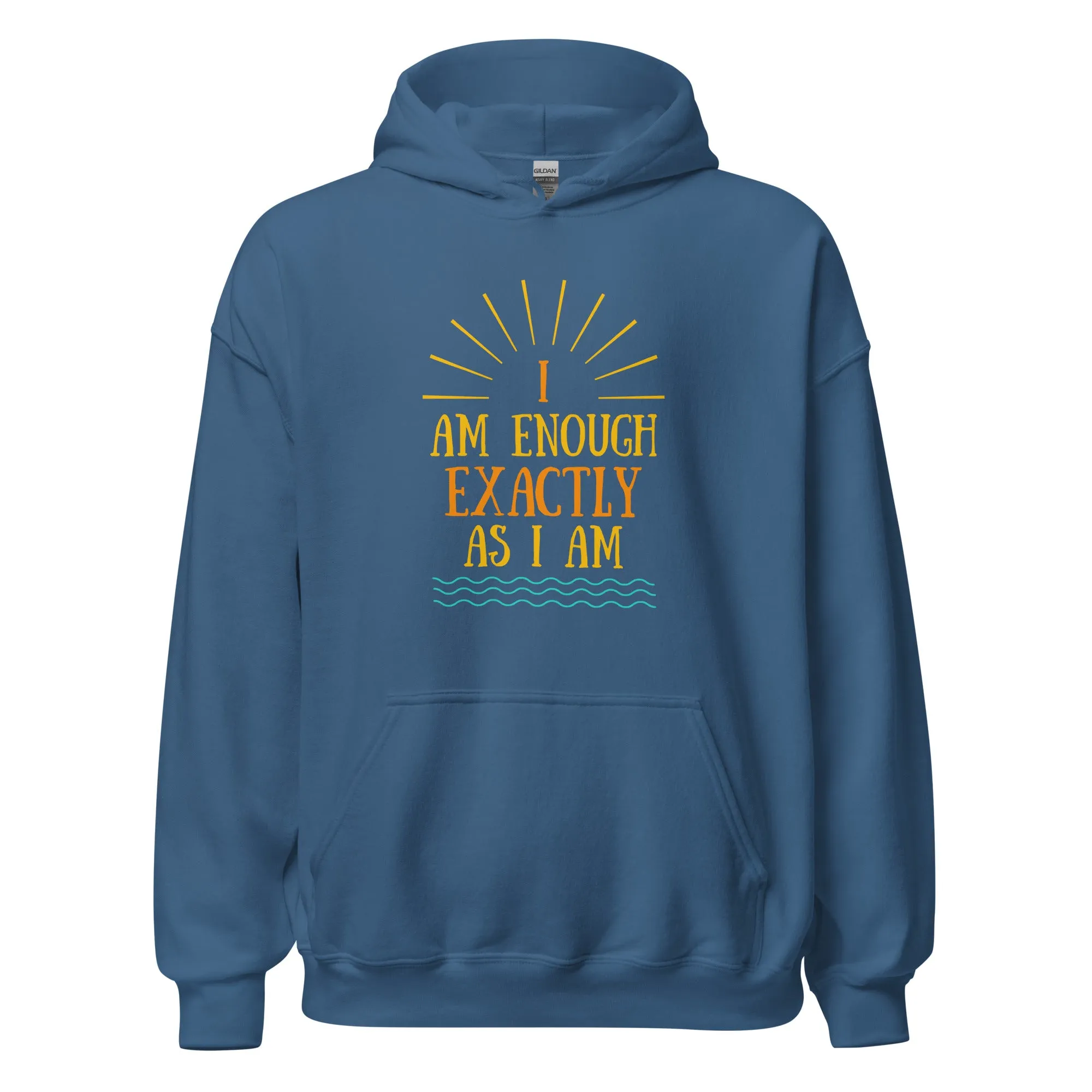 I AM ENOUGH EXACTLY AS I AM Vintage Mental Health Hoodie for Women