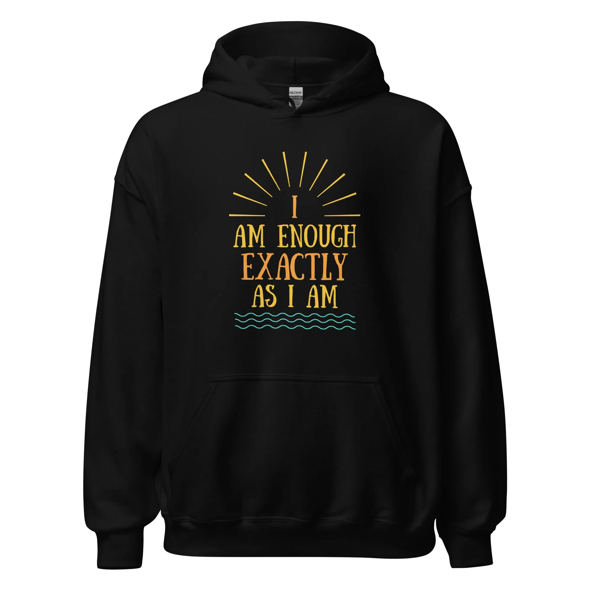 I AM ENOUGH EXACTLY AS I AM Vintage Mental Health Hoodie for Women