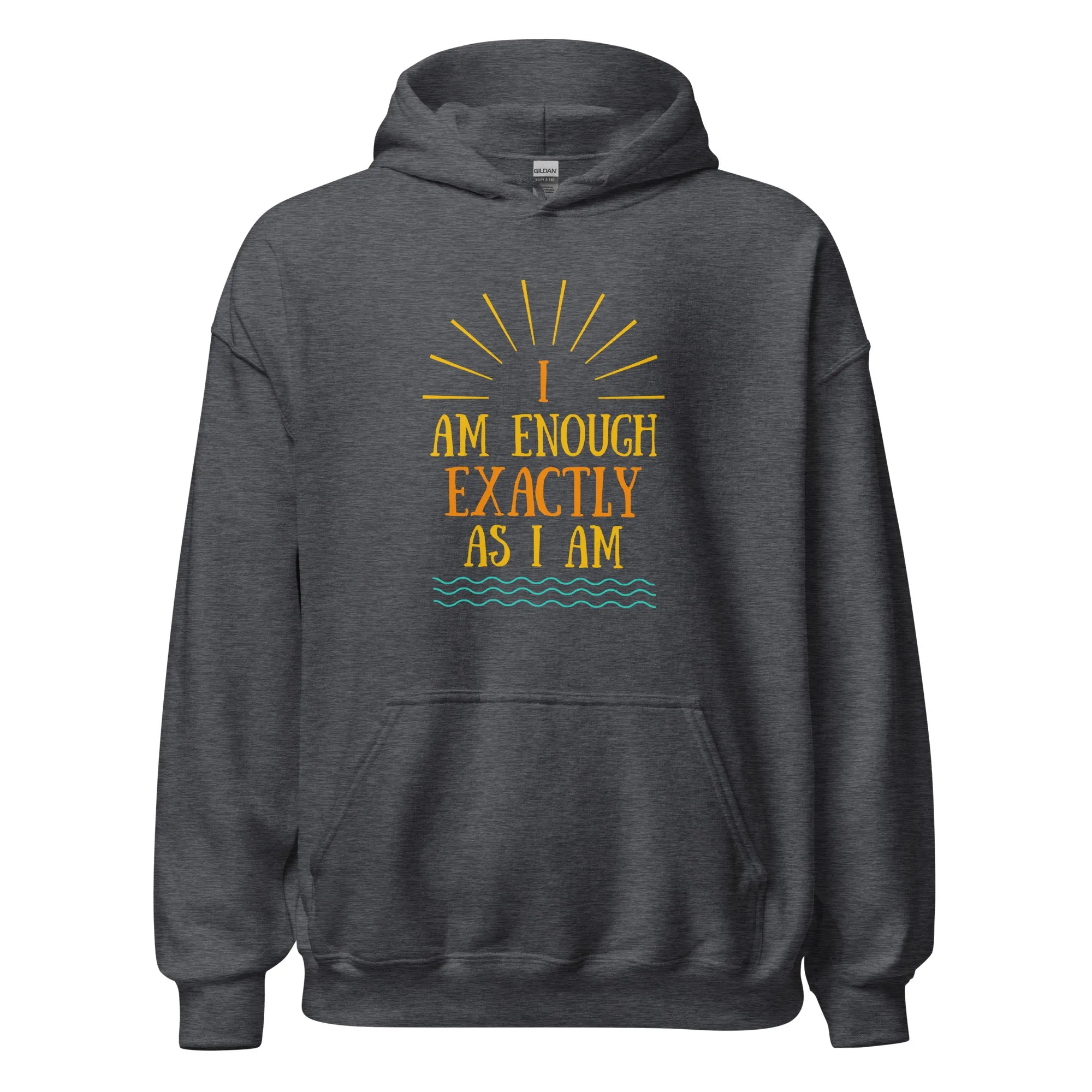 I AM ENOUGH EXACTLY AS I AM Vintage Mental Health Hoodie for Women