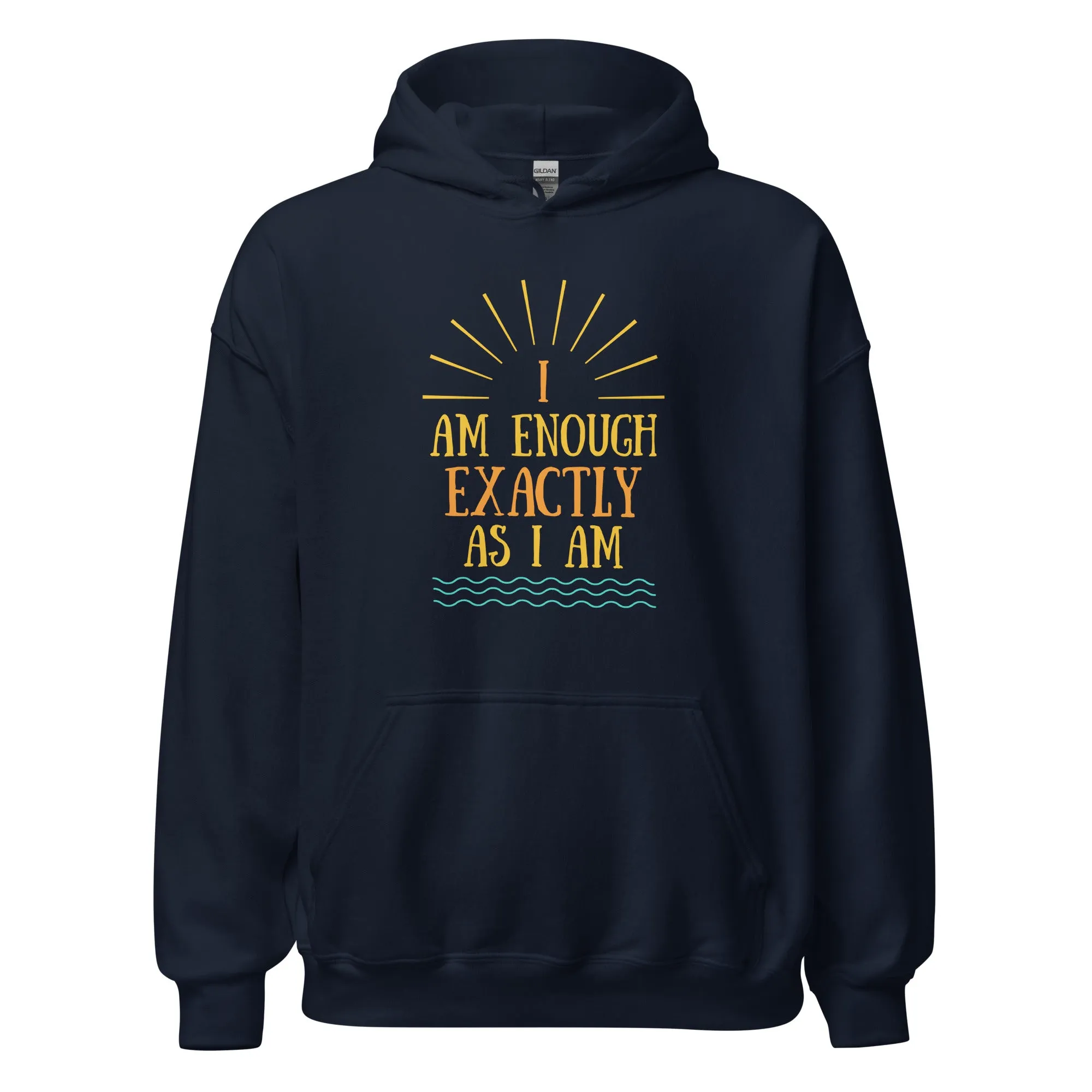 I AM ENOUGH EXACTLY AS I AM Vintage Mental Health Hoodie for Women