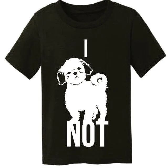 I Shih Tzu Not Dog Lover Tee for Kids