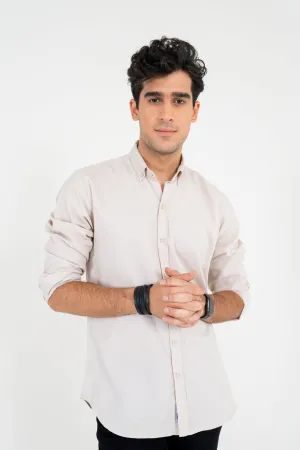 Ivory Jacquard Shirt