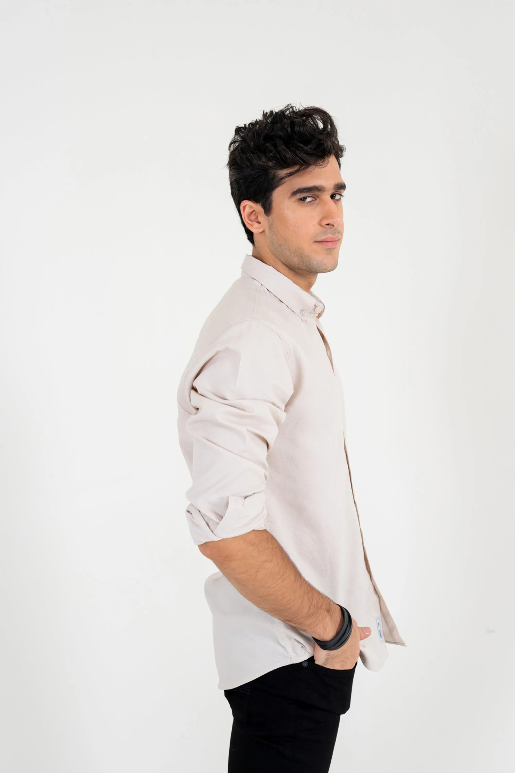 Ivory Jacquard Shirt