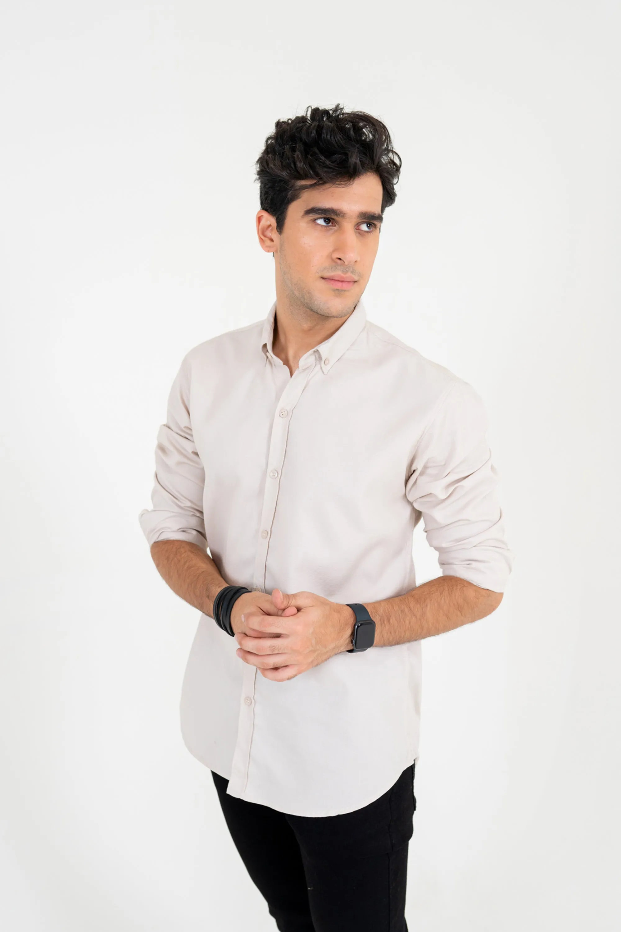 Ivory Jacquard Shirt
