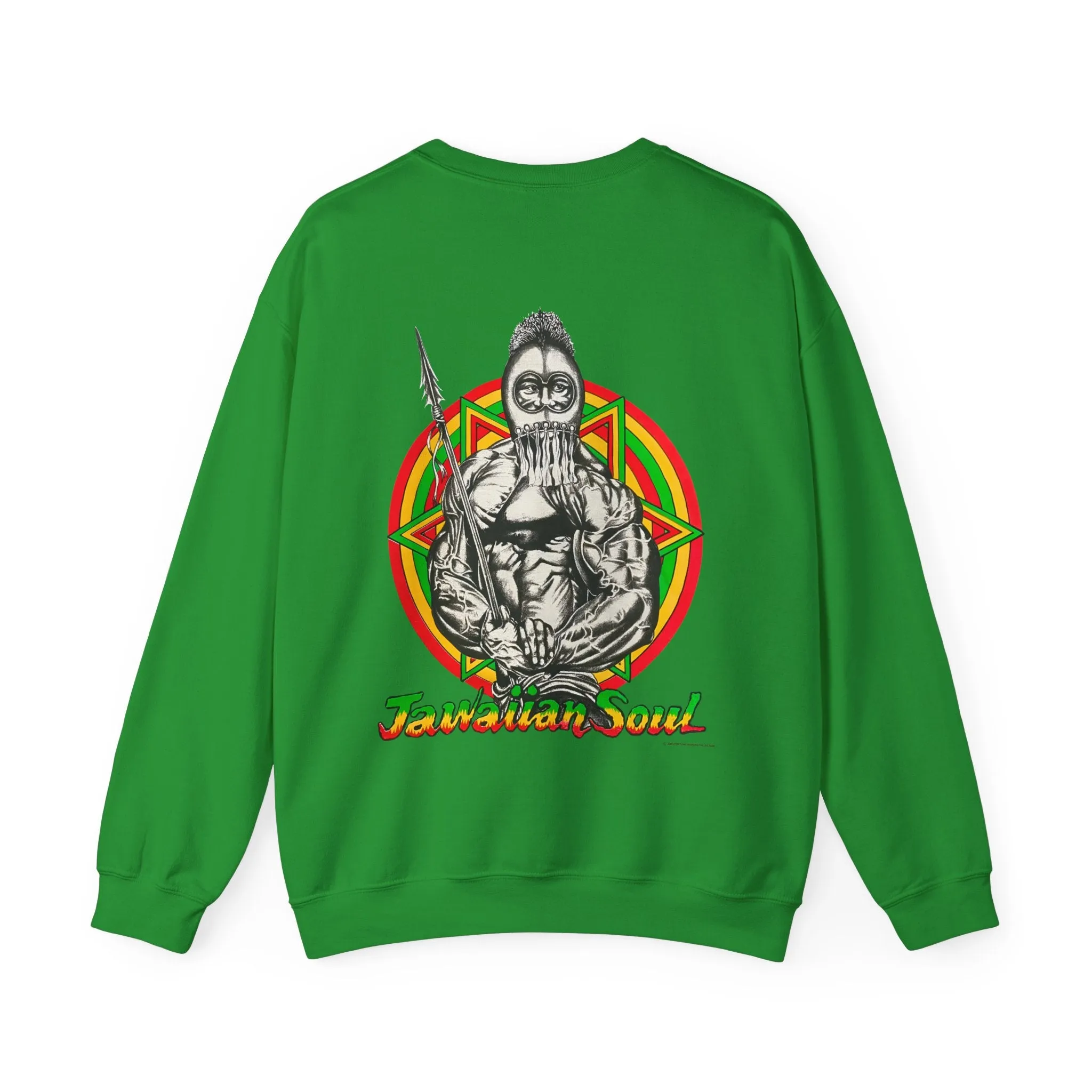 Jawaiian Strength Jawaiian Soul Vintage Design 90s New Print Unisex Heavy Blend™ Crewneck Sweatshirt