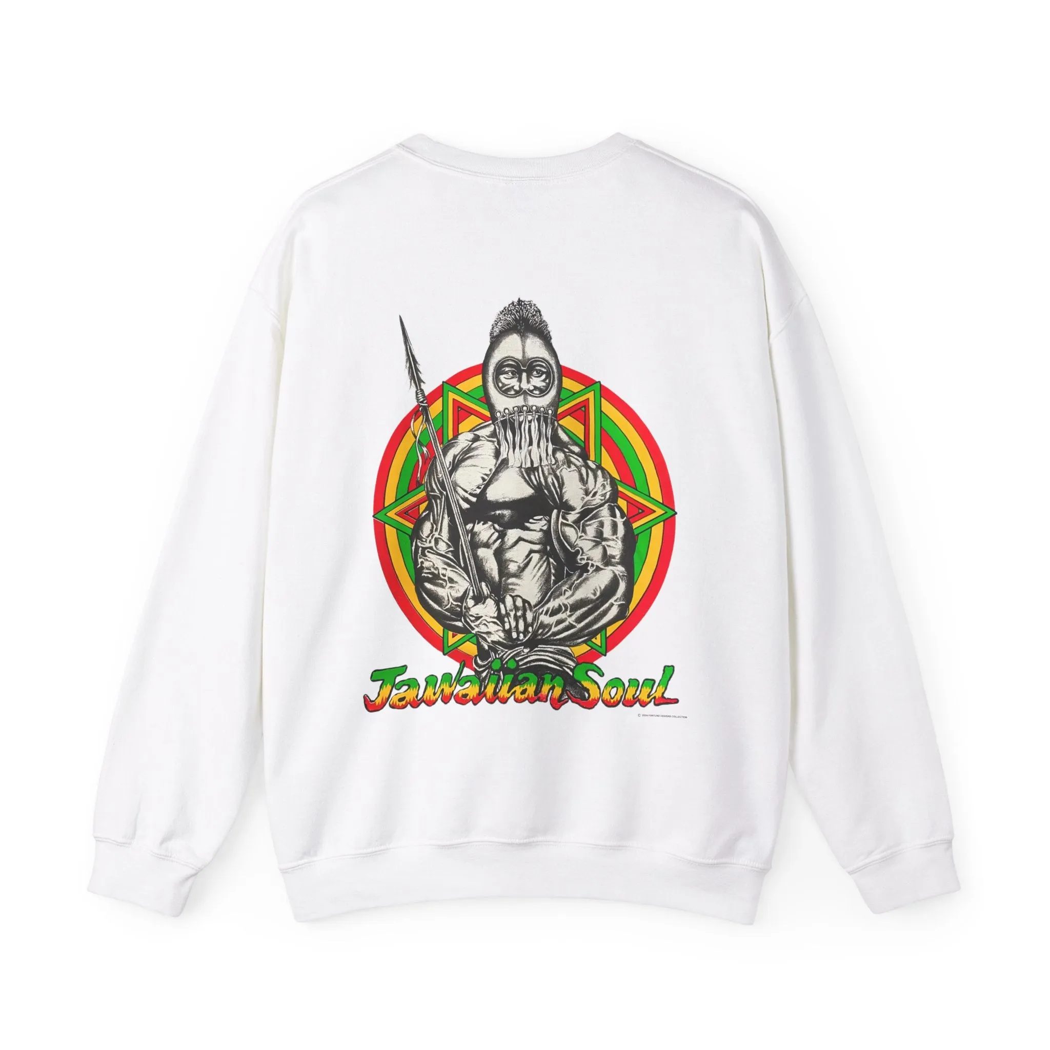 Jawaiian Strength Jawaiian Soul Vintage Design 90s New Print Unisex Heavy Blend™ Crewneck Sweatshirt
