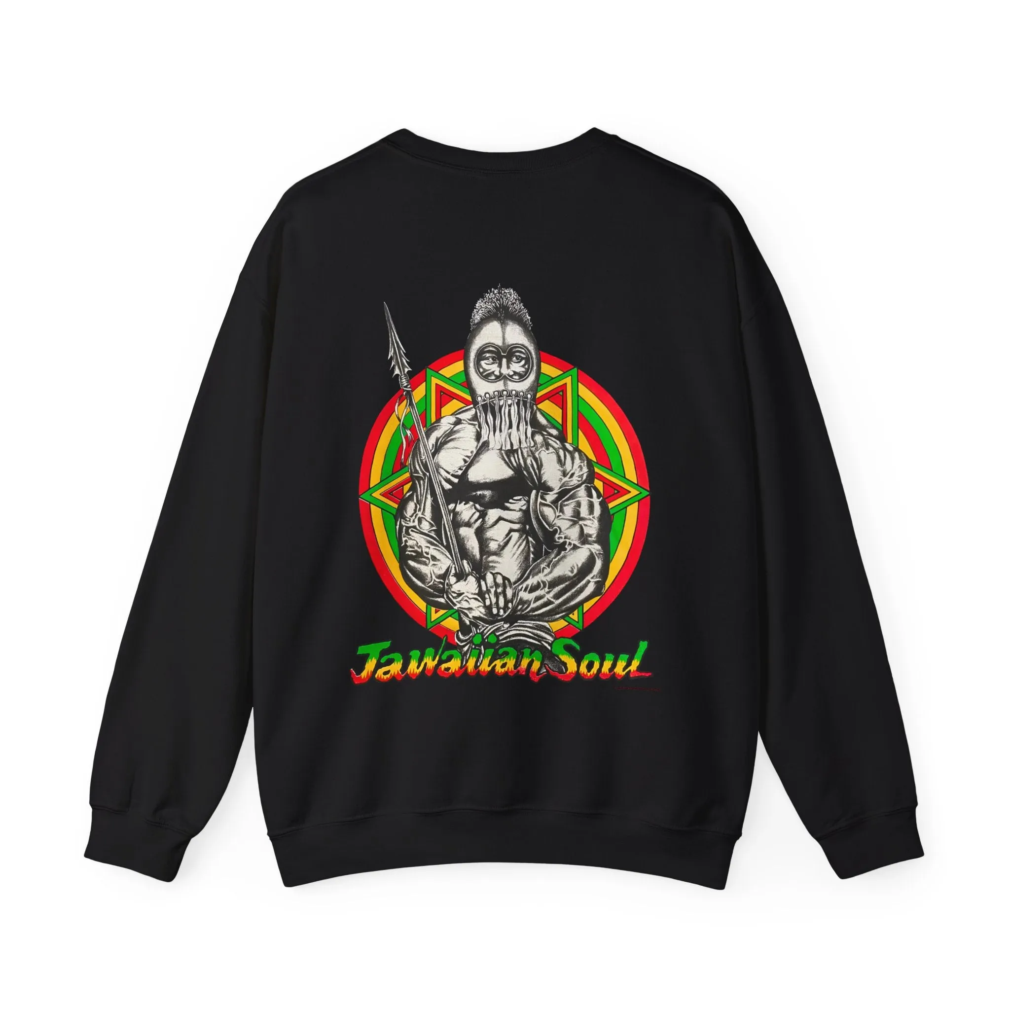 Jawaiian Strength Jawaiian Soul Vintage Design 90s New Print Unisex Heavy Blend™ Crewneck Sweatshirt