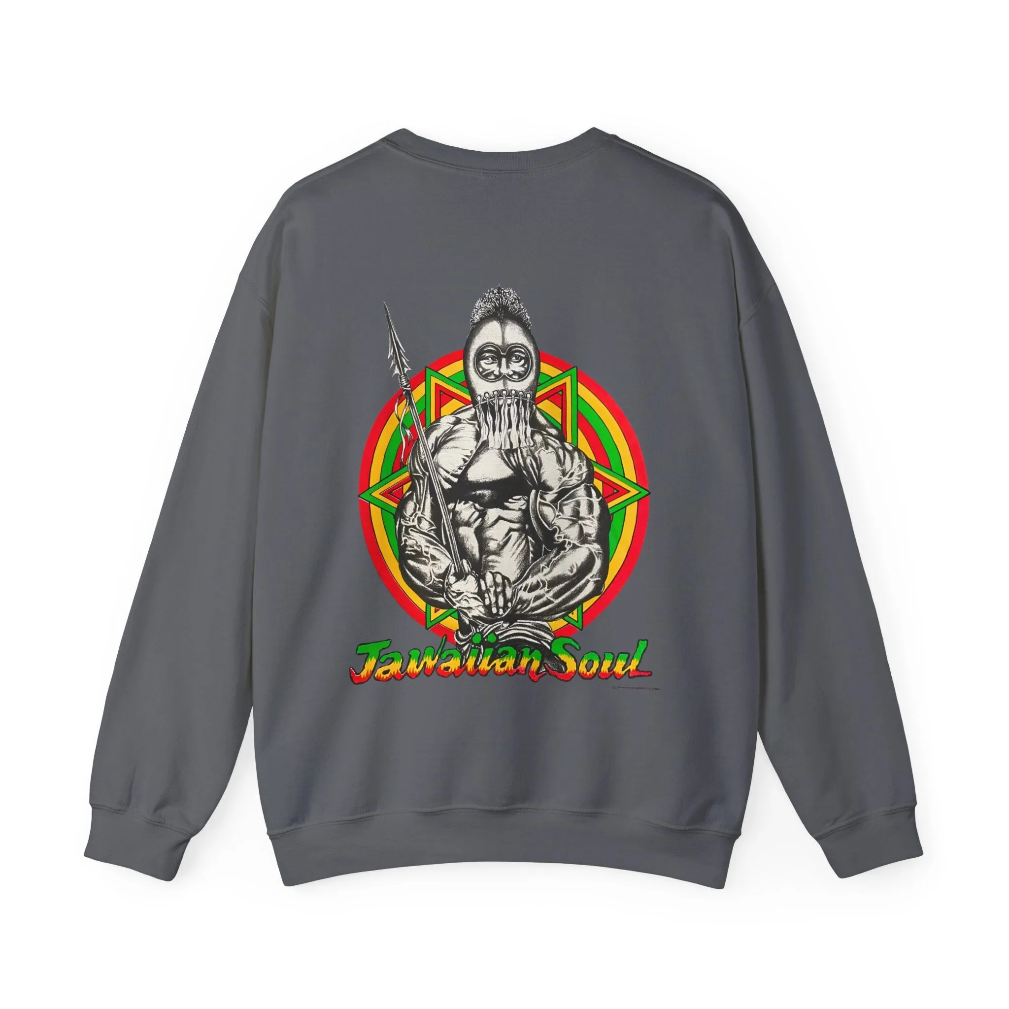 Jawaiian Strength Jawaiian Soul Vintage Design 90s New Print Unisex Heavy Blend™ Crewneck Sweatshirt