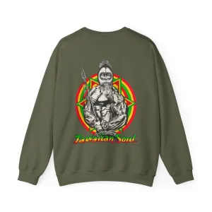 Jawaiian Strength Jawaiian Soul Vintage Design 90s New Print Unisex Heavy Blend™ Crewneck Sweatshirt