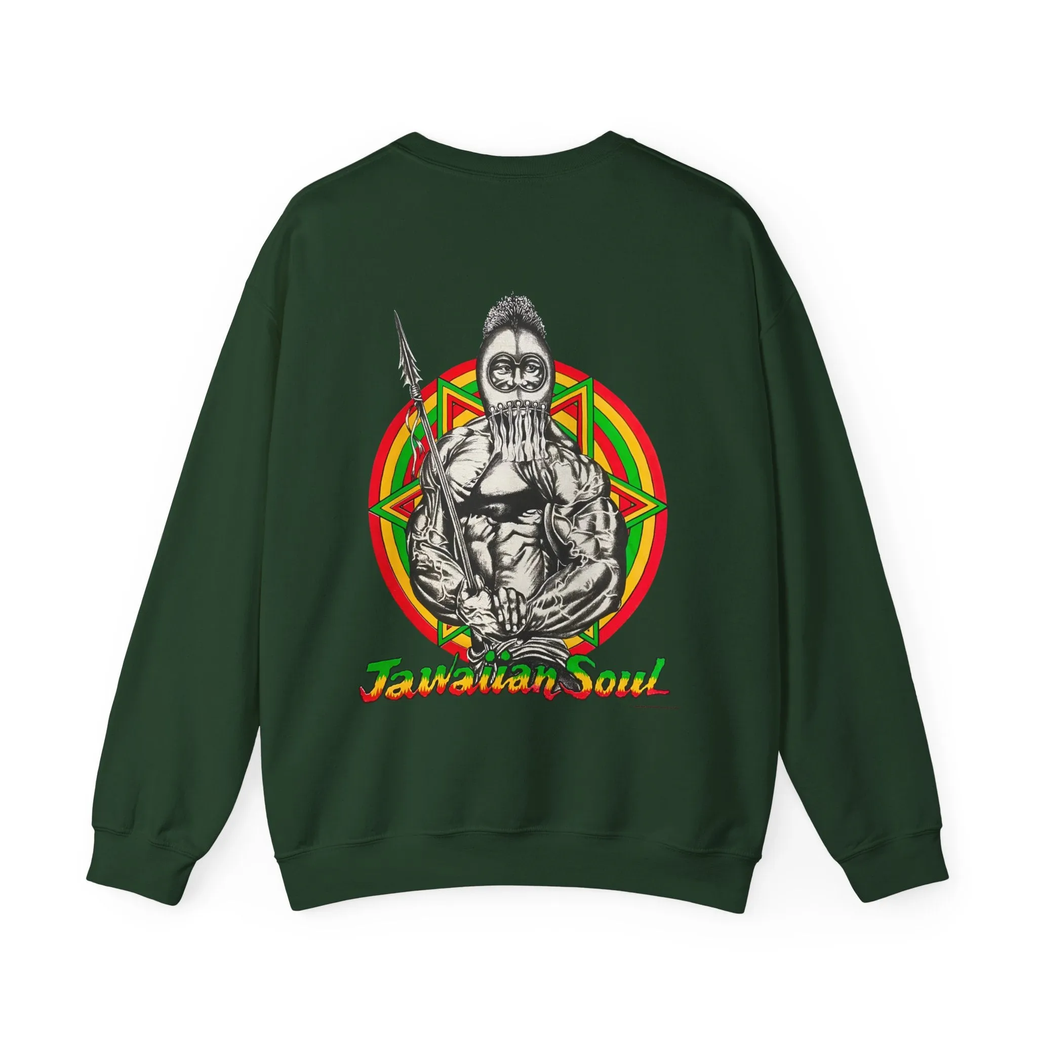 Jawaiian Strength Jawaiian Soul Vintage Design 90s New Print Unisex Heavy Blend™ Crewneck Sweatshirt
