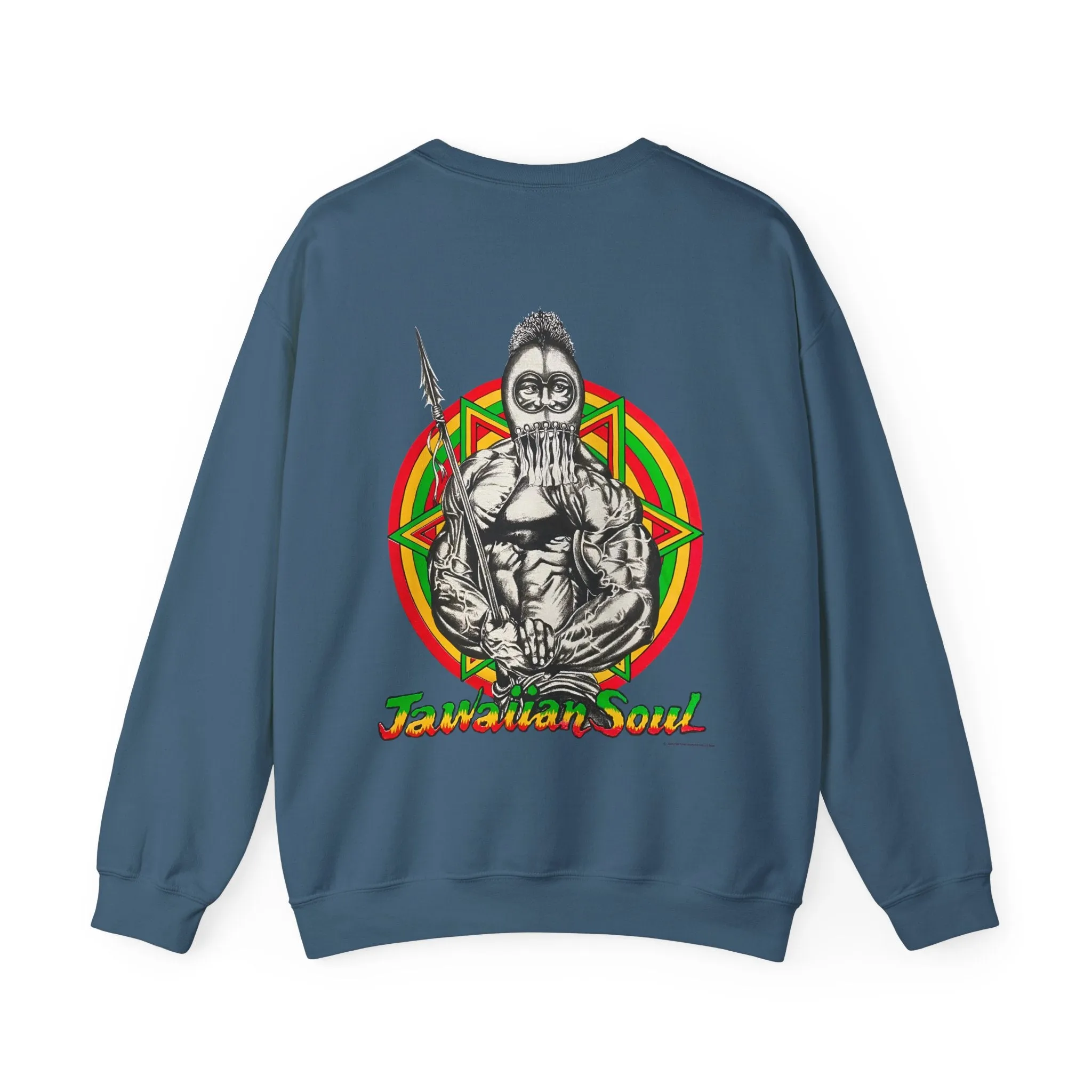 Jawaiian Strength Jawaiian Soul Vintage Design 90s New Print Unisex Heavy Blend™ Crewneck Sweatshirt