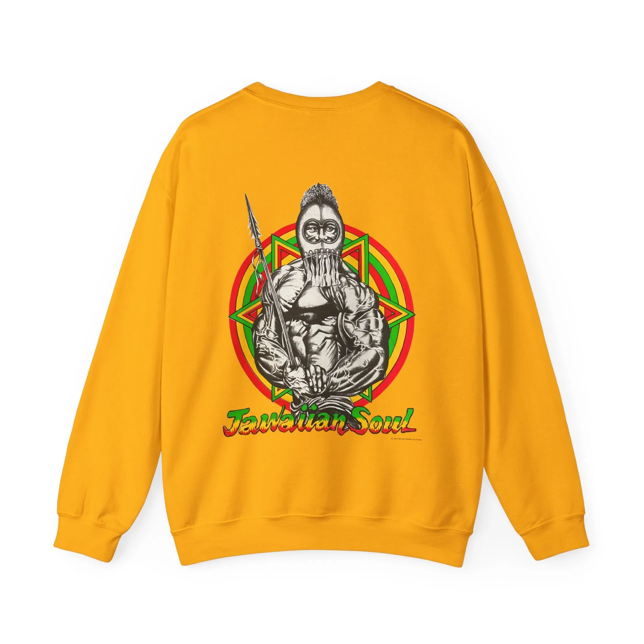 Jawaiian Strength Jawaiian Soul Vintage Design 90s New Print Unisex Heavy Blend™ Crewneck Sweatshirt