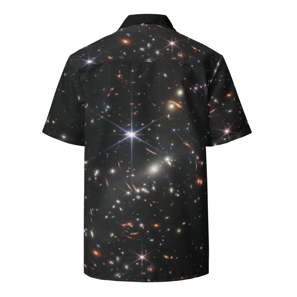JWST SMACS 0723 Galaxy Cluster Button Shirt