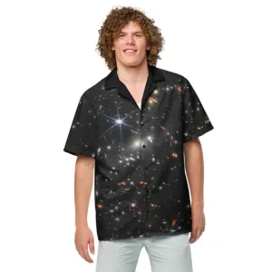 JWST SMACS 0723 Galaxy Cluster Button Shirt