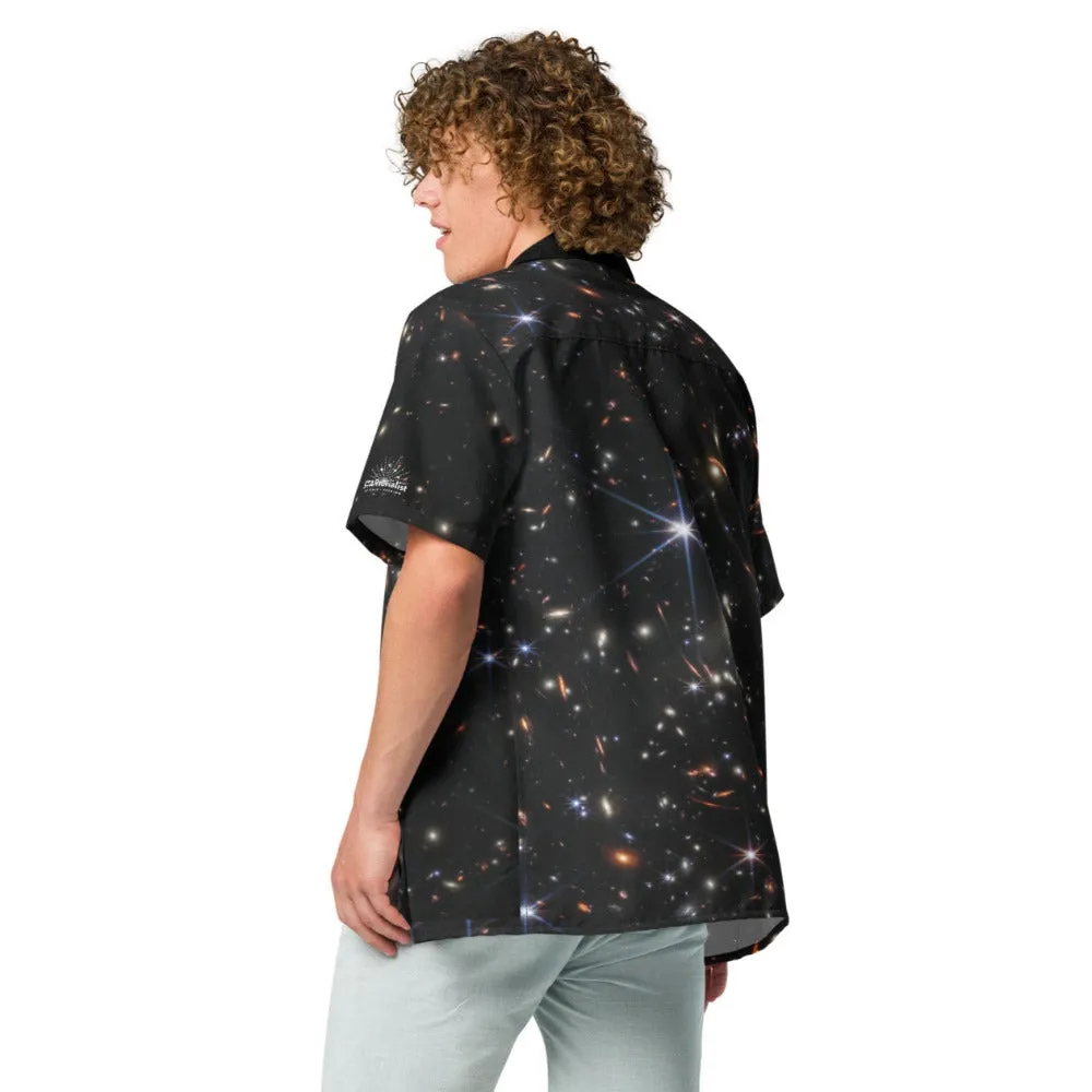 JWST SMACS 0723 Galaxy Cluster Button Shirt