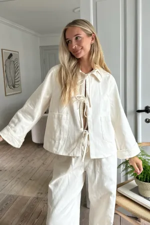KarlaIC Top - Råhvid