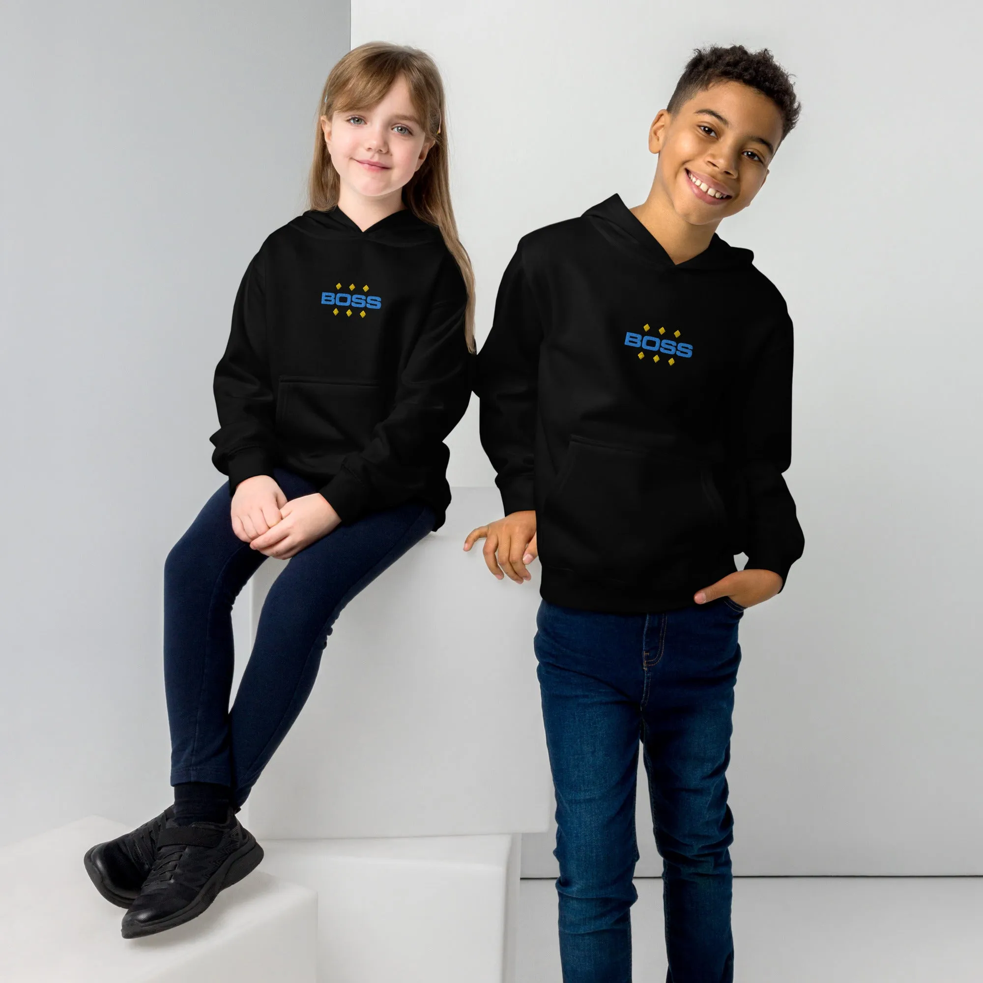 Kids fleece hoodie, BOSS, Hoodie, Back to School, Gift for him, Gift for Her