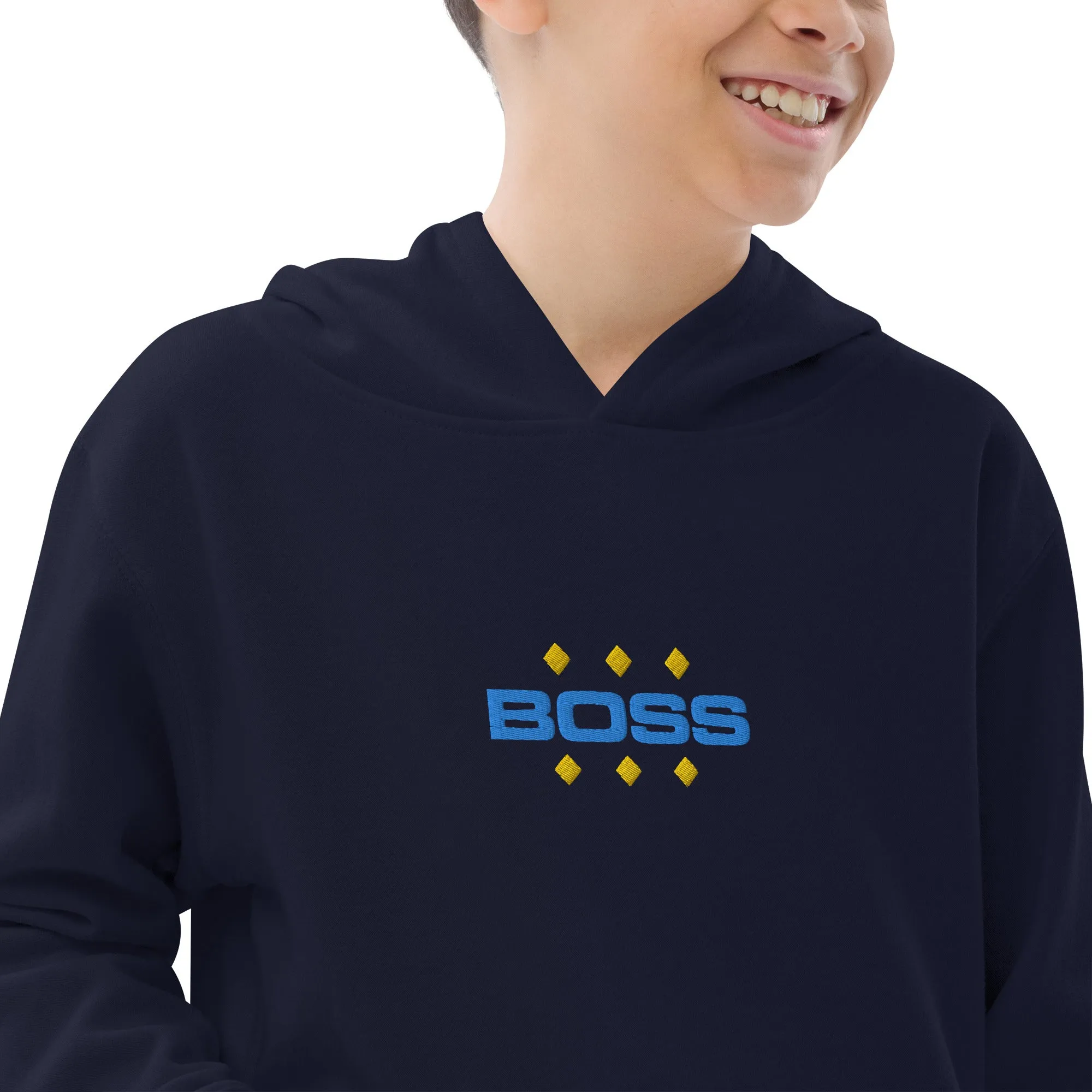Kids fleece hoodie, BOSS, Hoodie, Back to School, Gift for him, Gift for Her