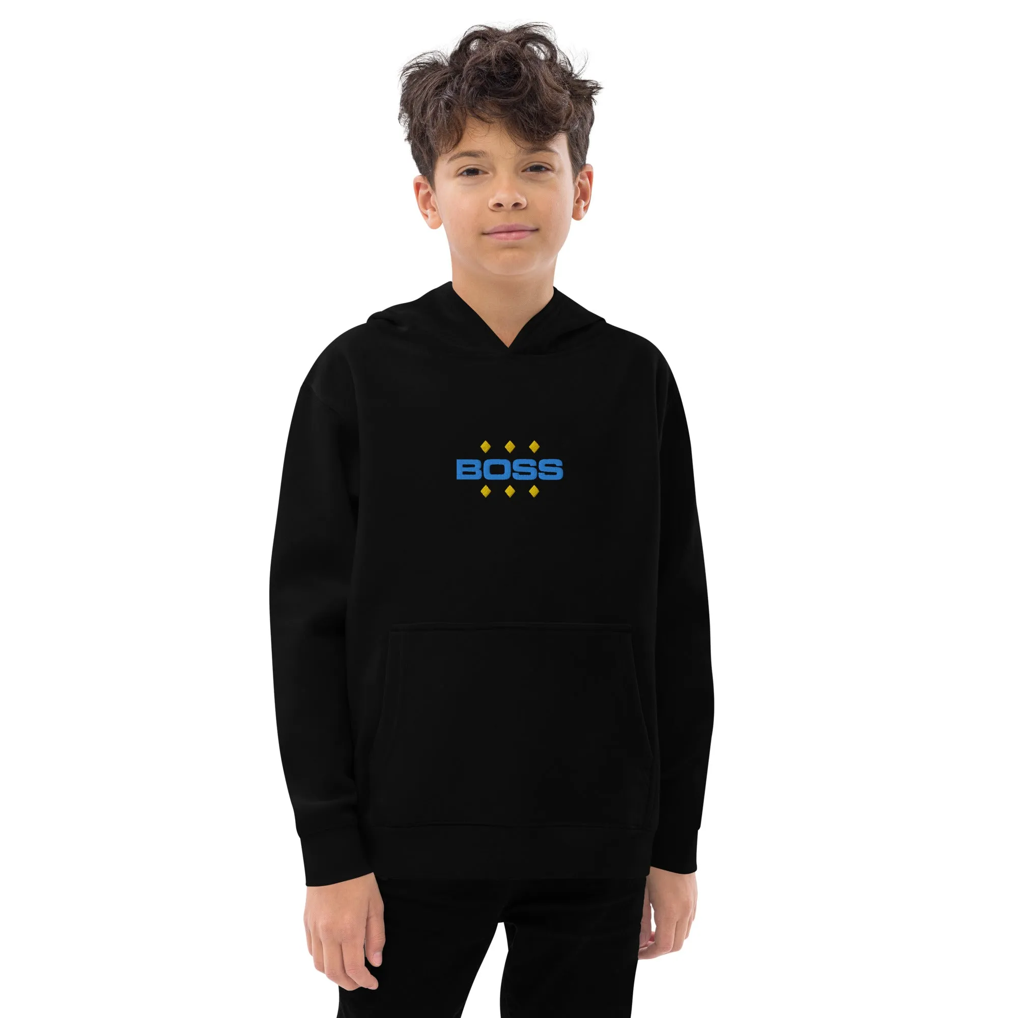 Kids fleece hoodie, BOSS, Hoodie, Back to School, Gift for him, Gift for Her