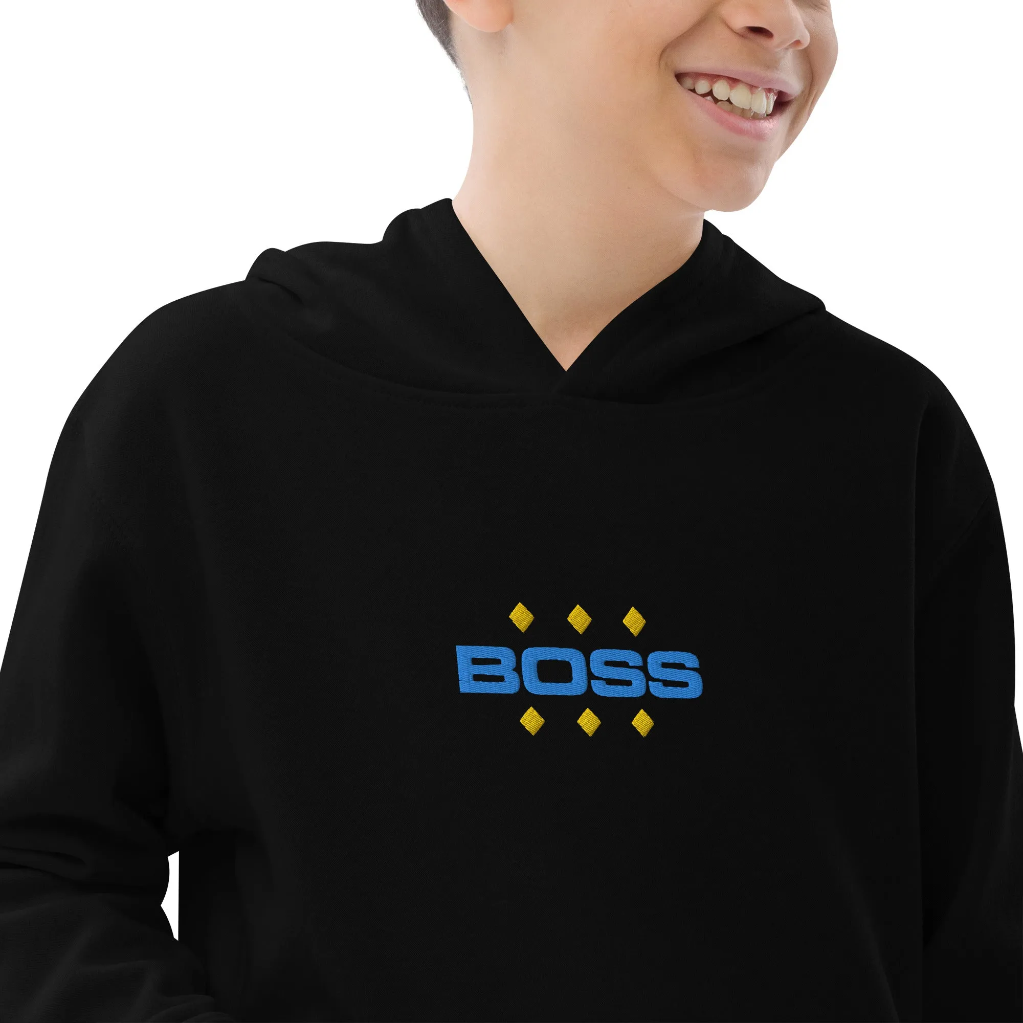 Kids fleece hoodie, BOSS, Hoodie, Back to School, Gift for him, Gift for Her