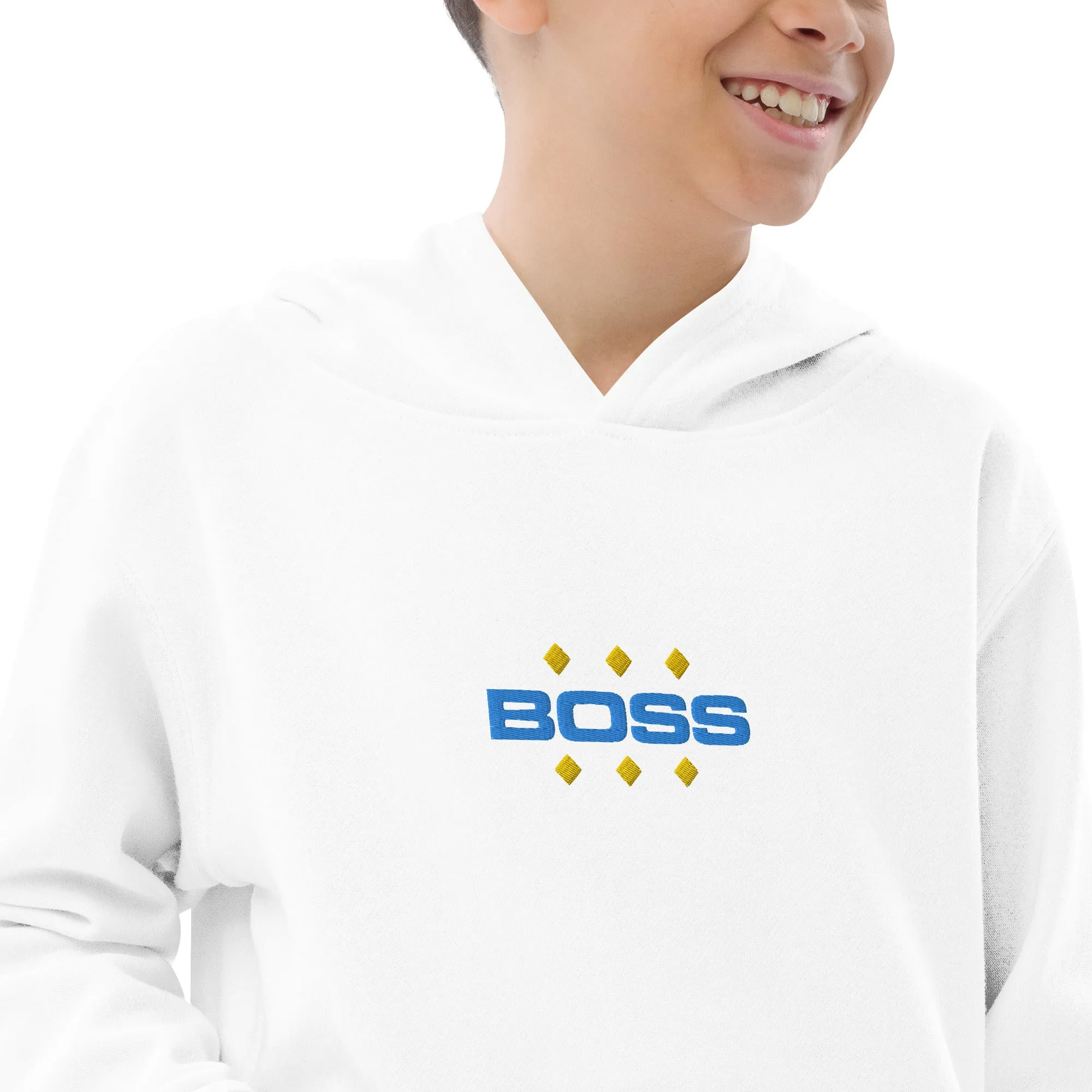 Kids fleece hoodie, BOSS, Hoodie, Back to School, Gift for him, Gift for Her