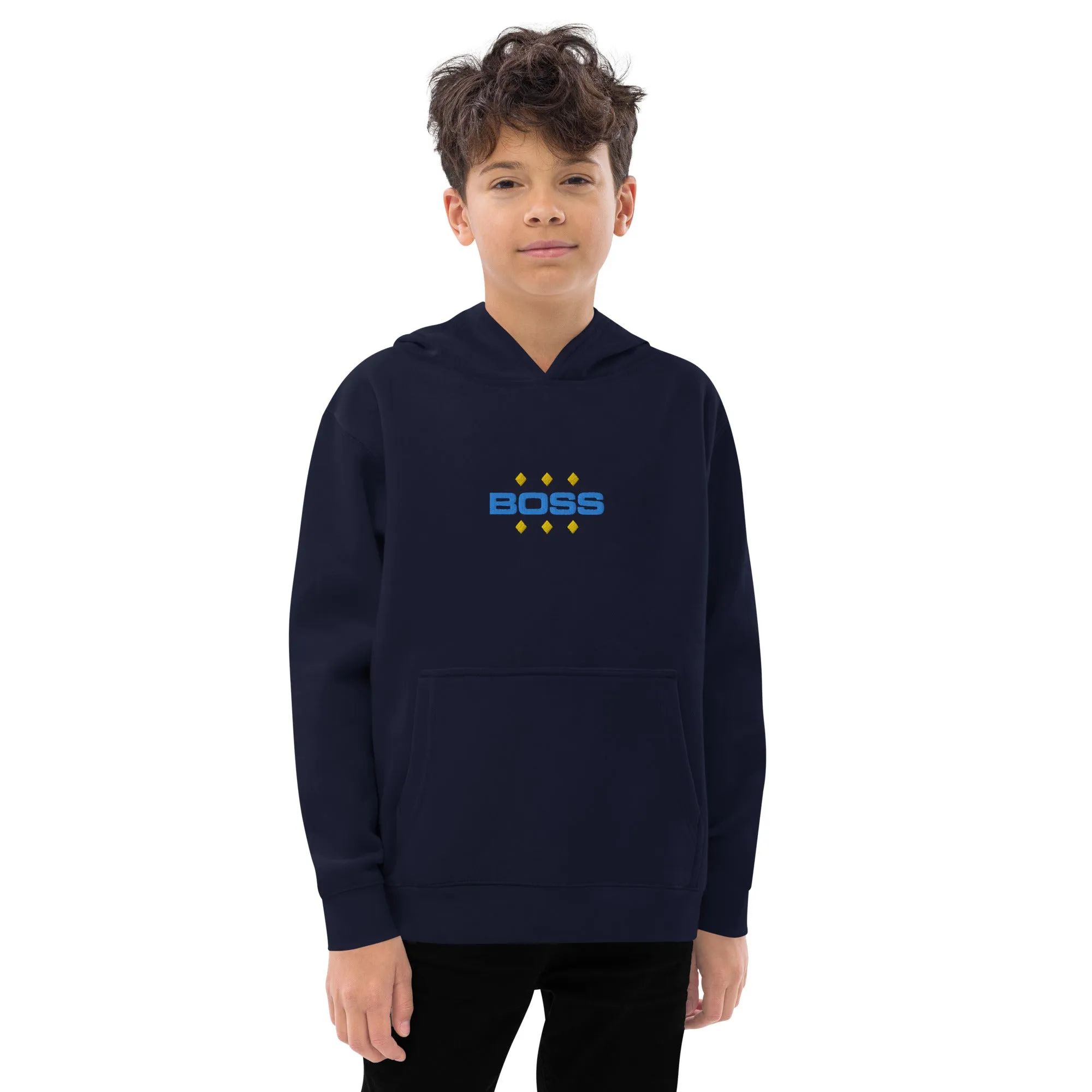 Kids fleece hoodie, BOSS, Hoodie, Back to School, Gift for him, Gift for Her