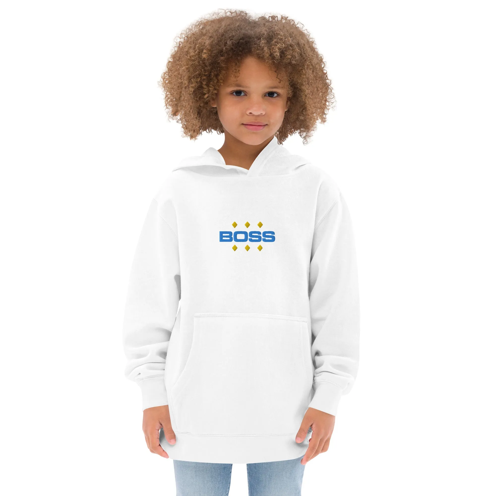 Kids fleece hoodie, BOSS, Hoodie, Back to School, Gift for him, Gift for Her