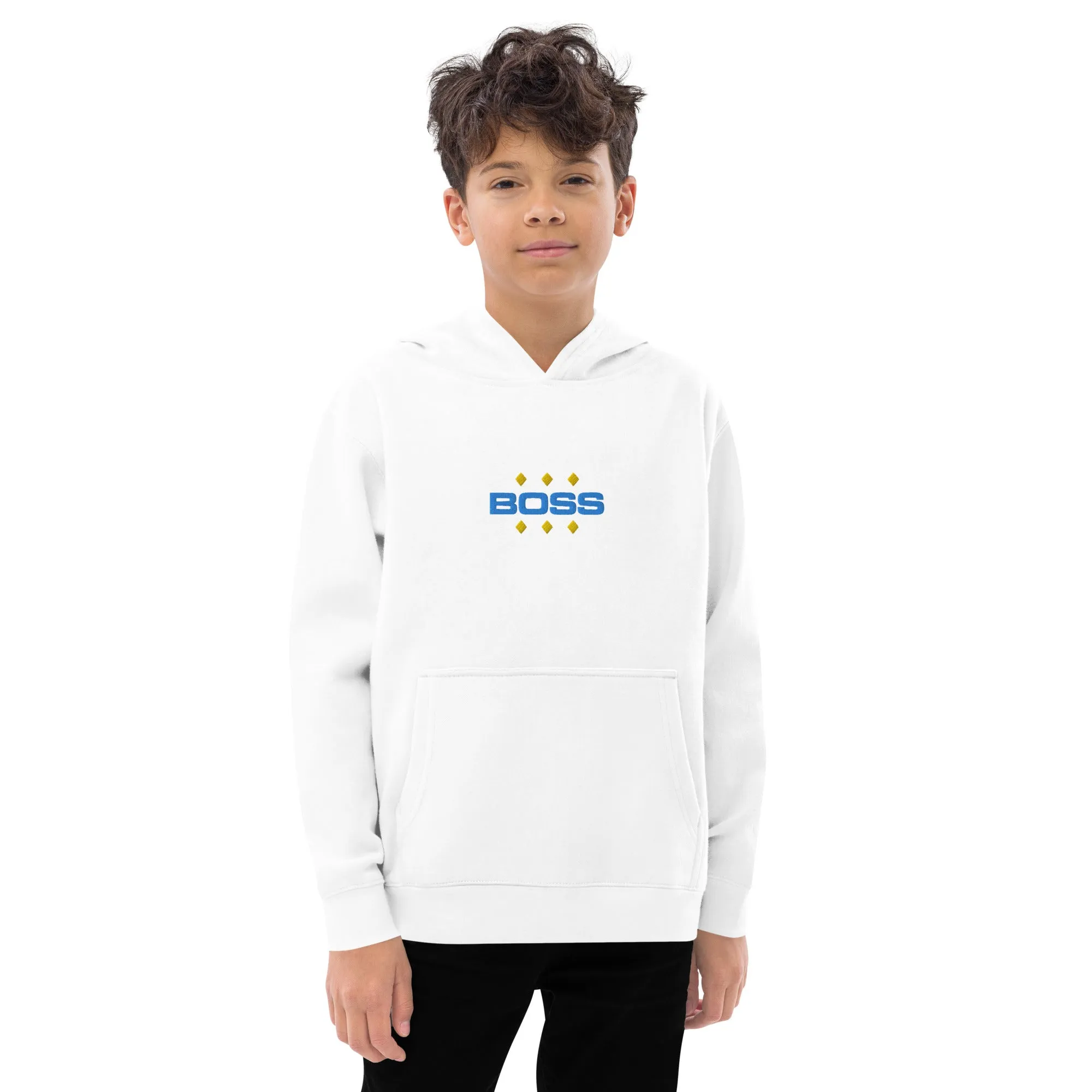 Kids fleece hoodie, BOSS, Hoodie, Back to School, Gift for him, Gift for Her
