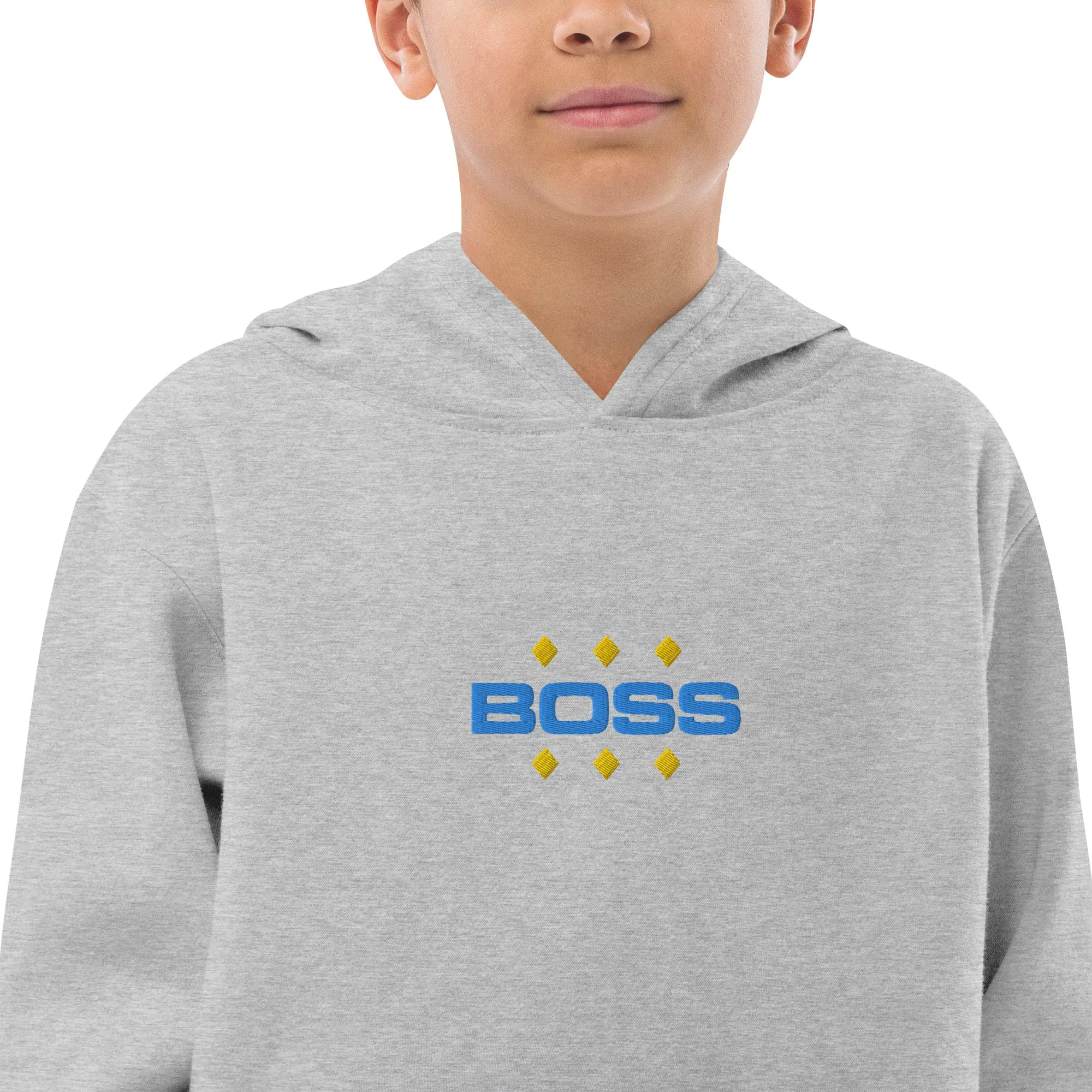 Kids fleece hoodie, BOSS, Hoodie, Back to School, Gift for him, Gift for Her