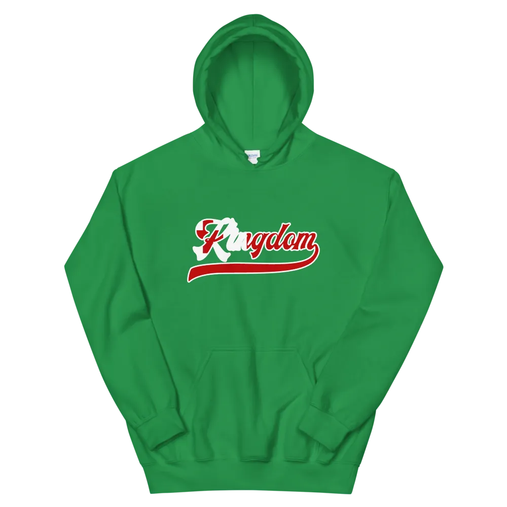 Kingdom Script ~ Flag with White Border *ADULT HOODIE*