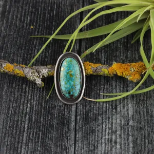 Kingman Turquoise Shadowbox Ring No.4