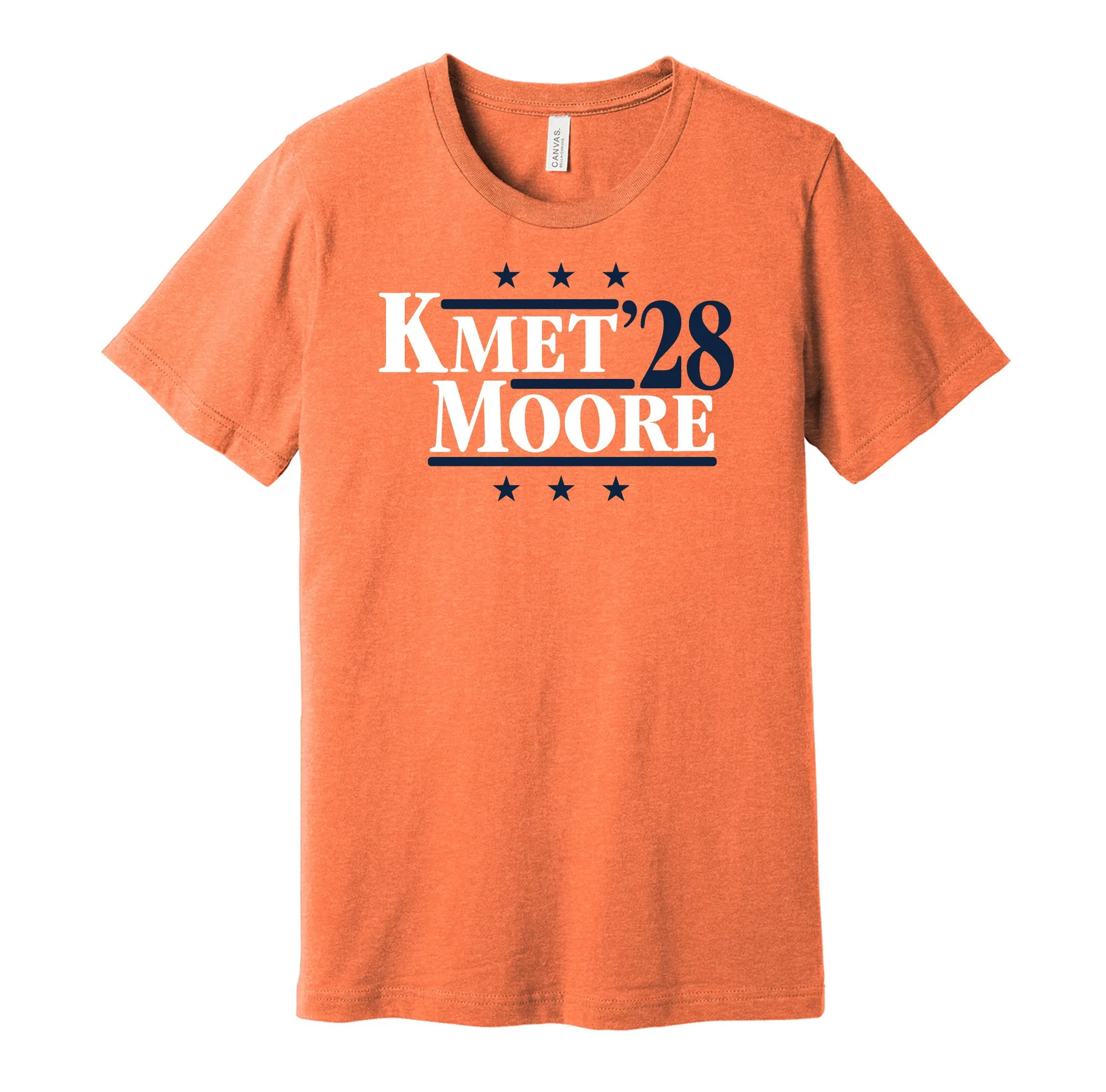 Kmet & Moore '28 - Chicago Football Legends Political Campaign Parody T-Shirt - Hyper Than Hype Shirts