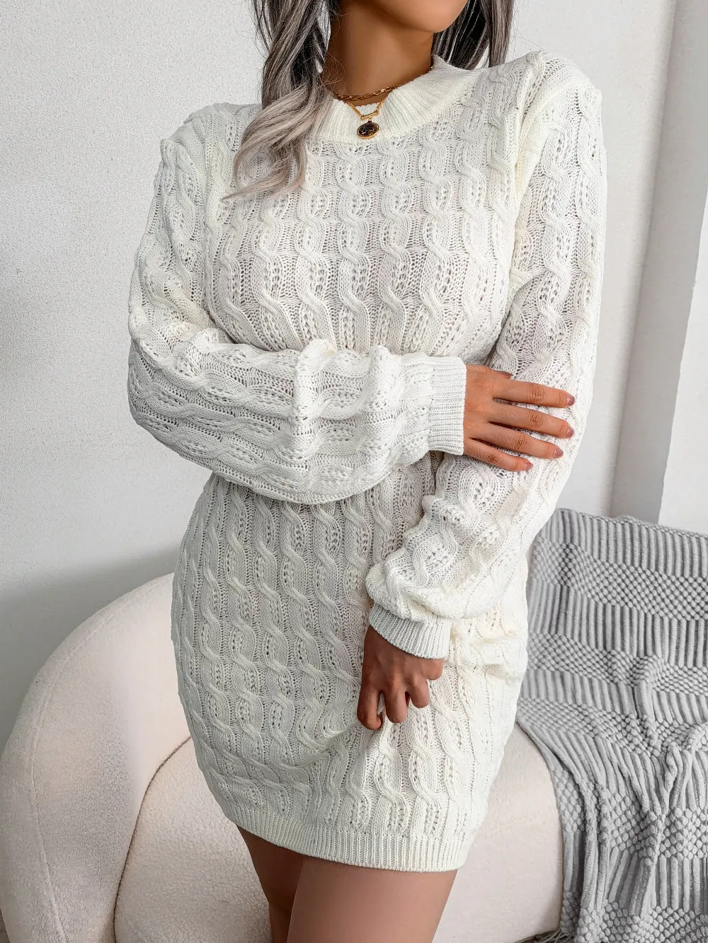 Knit Tired Sweater Dress