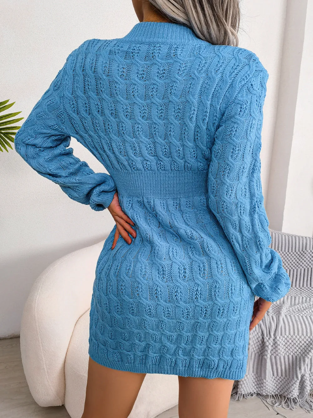 Knit Tired Sweater Dress
