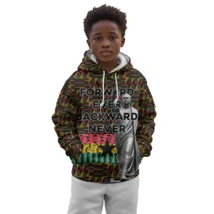 Kwame Nkrumah Ghana Kid Hoodie Kente Pattern African TS04