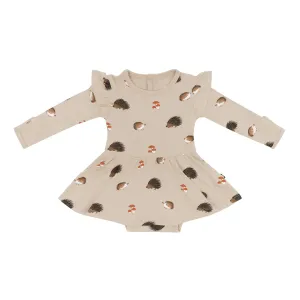 Kyte Baby Long Sleeve Twirl Bodysuit Dress - Prickle