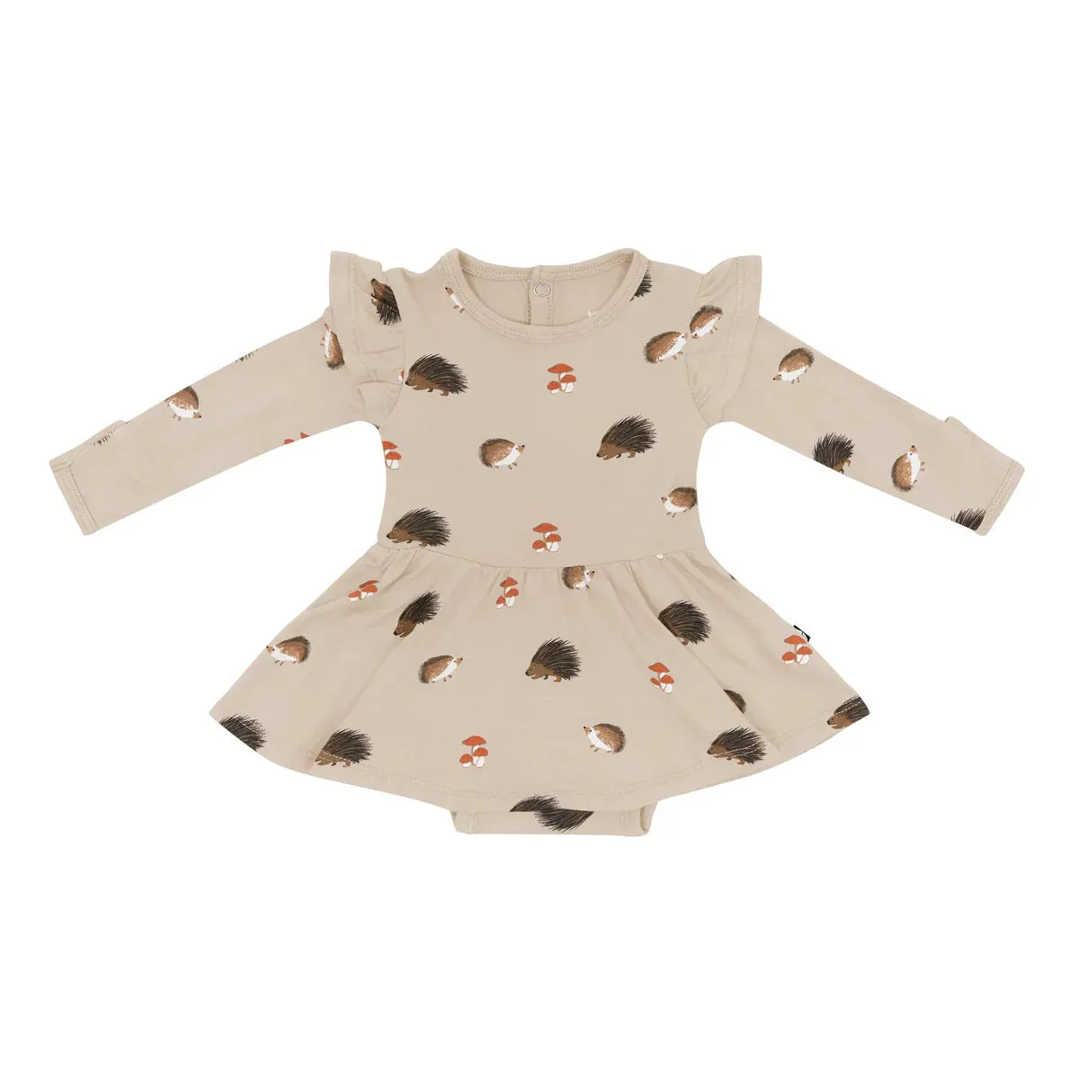 Kyte Baby Long Sleeve Twirl Bodysuit Dress - Prickle