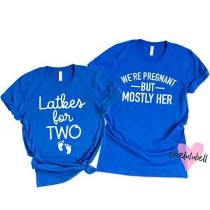Latkes for Two | We're Pregnant But Mostly Her | Hanukkah Pregnancy Announcement