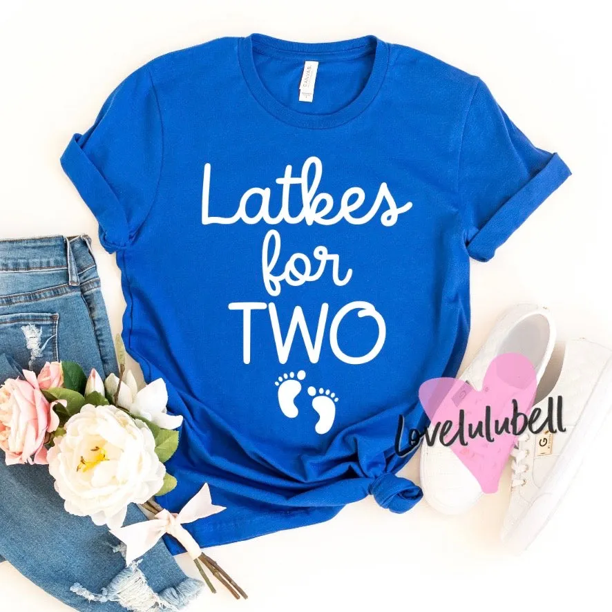 Latkes for Two | We're Pregnant But Mostly Her | Hanukkah Pregnancy Announcement