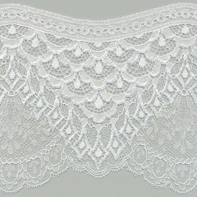 Leavers Trimming Lace #01 White
