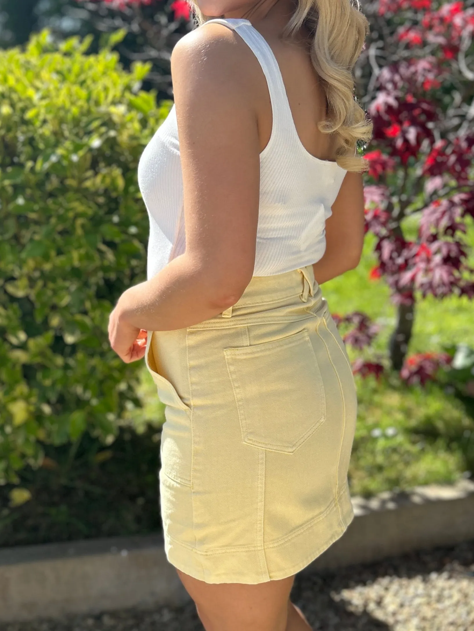 Lemonade Denim Skirt