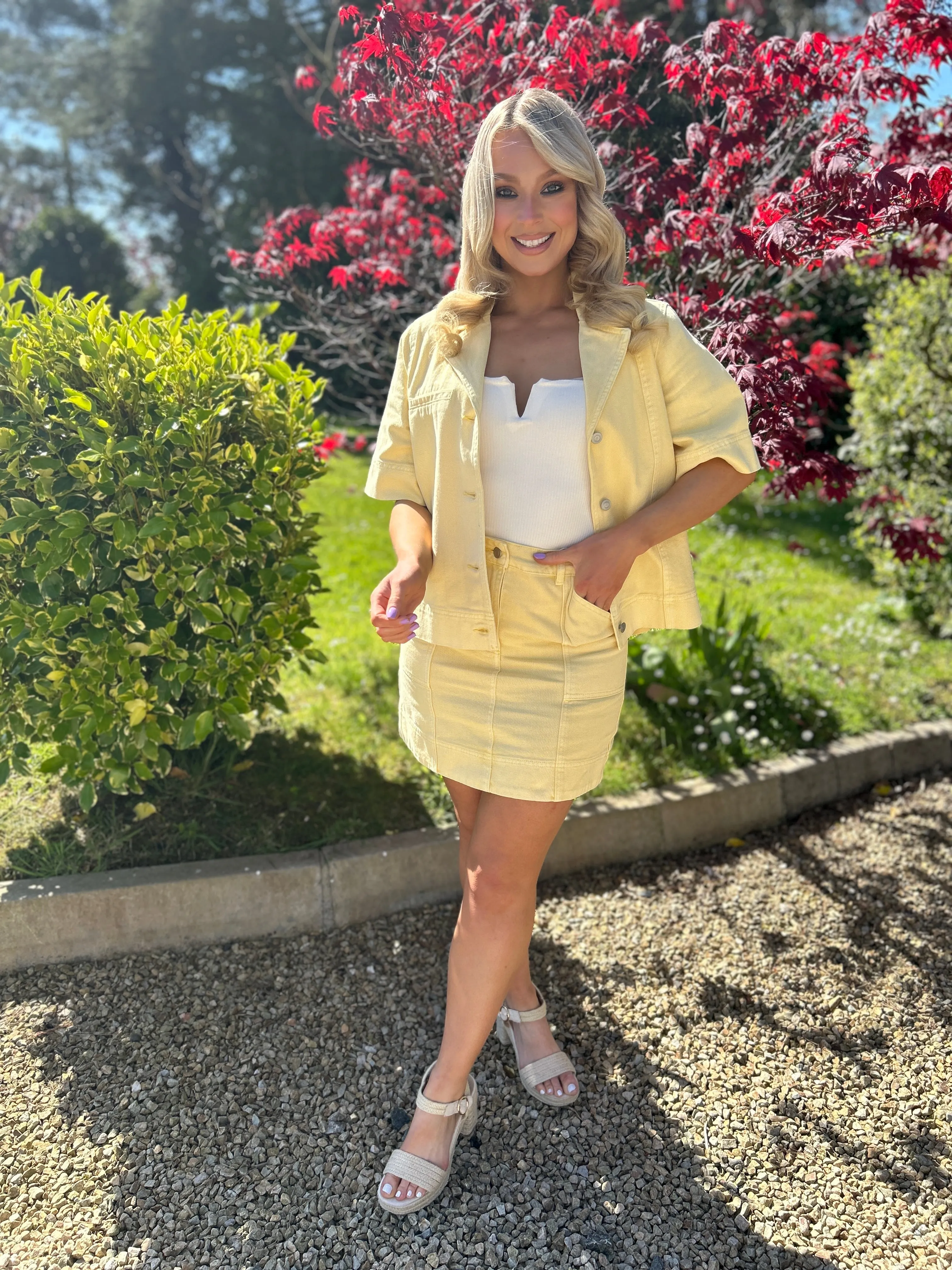 Lemonade Denim Skirt