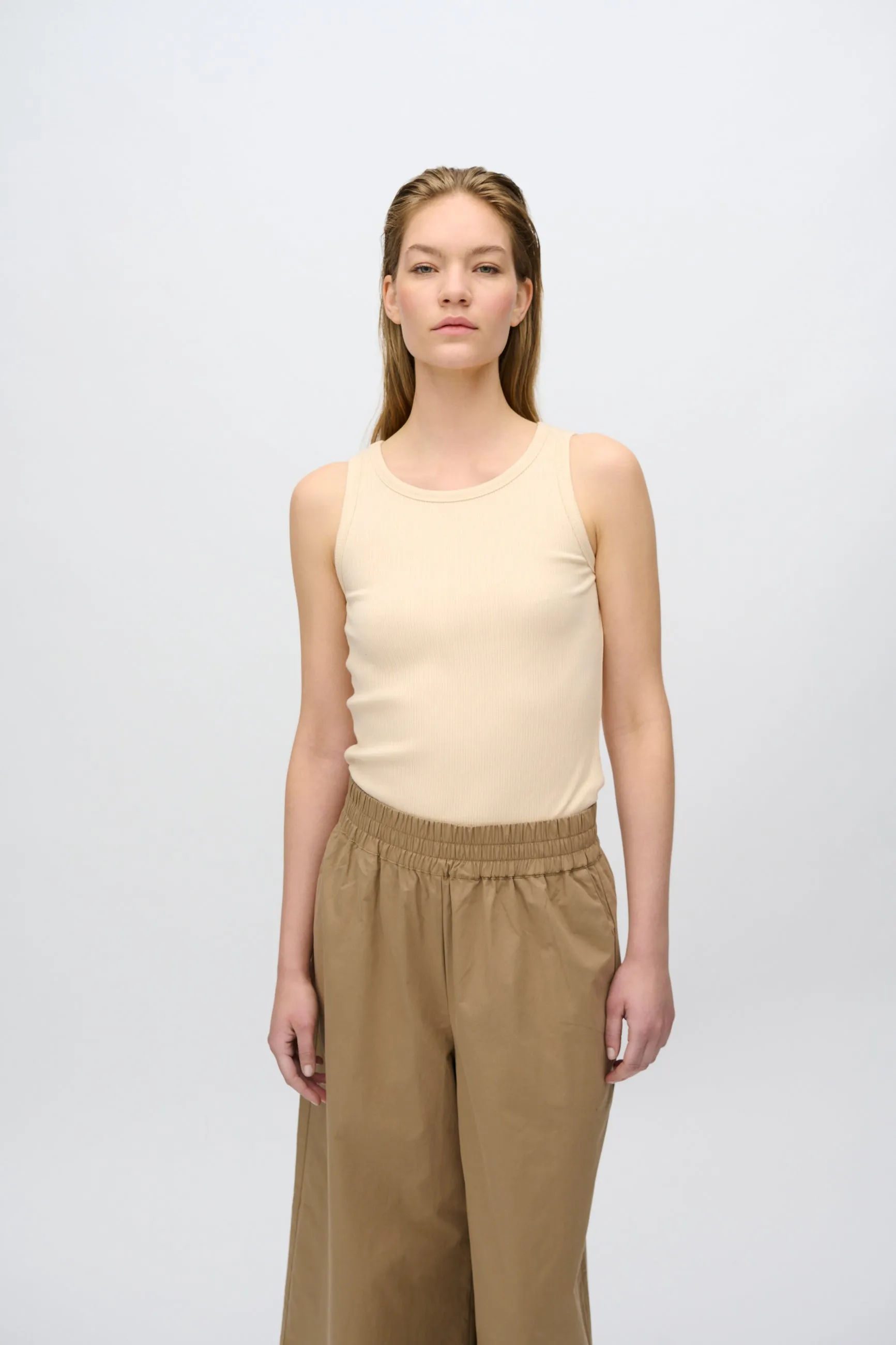 Lila tank top 4226 GOTS - Creme De Peche