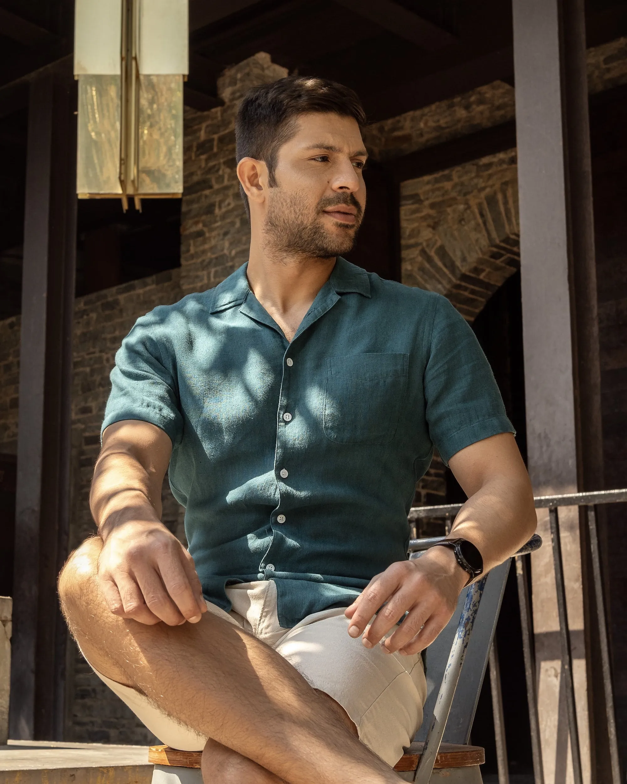 Linen Camp Collar