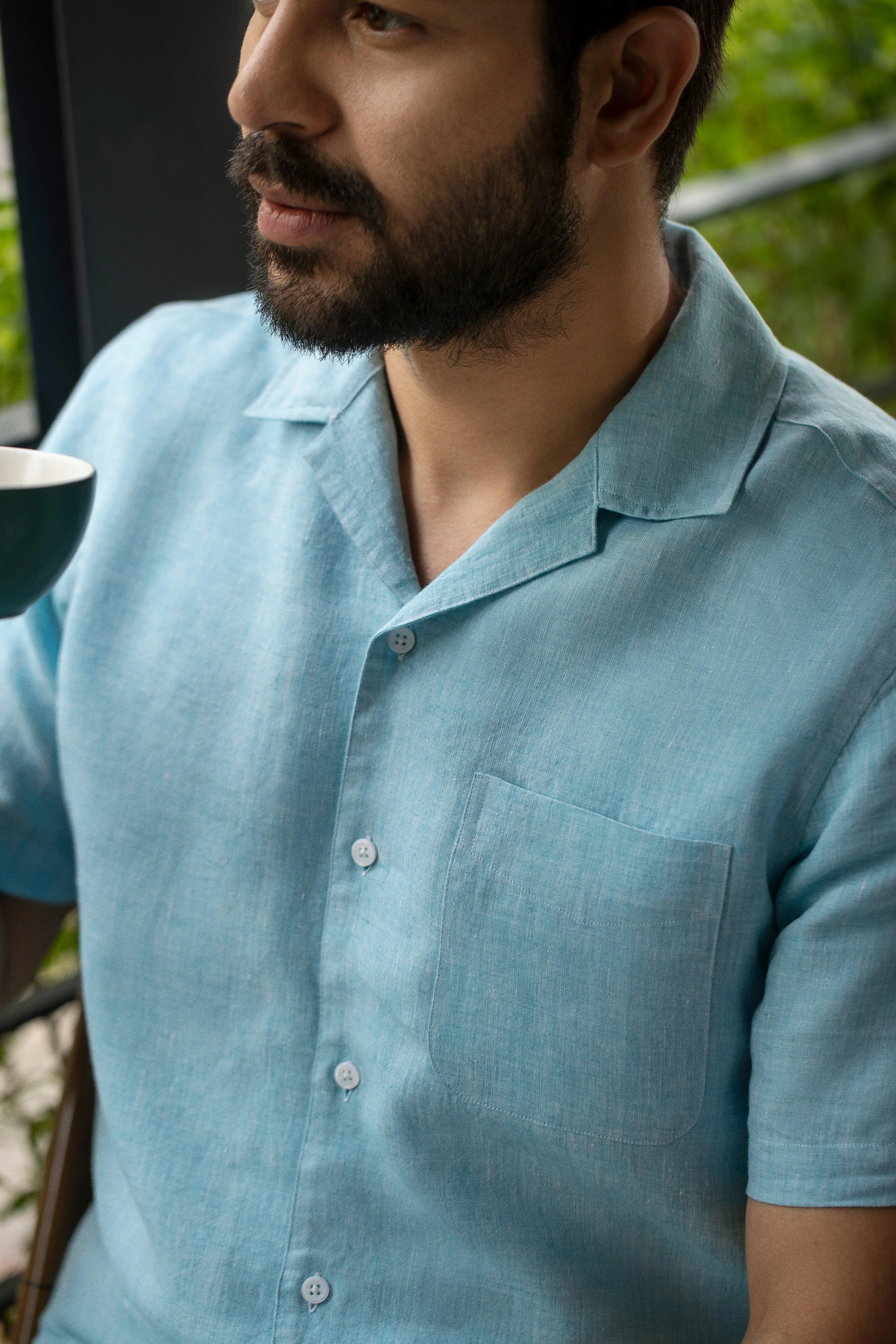 Linen Camp Collar