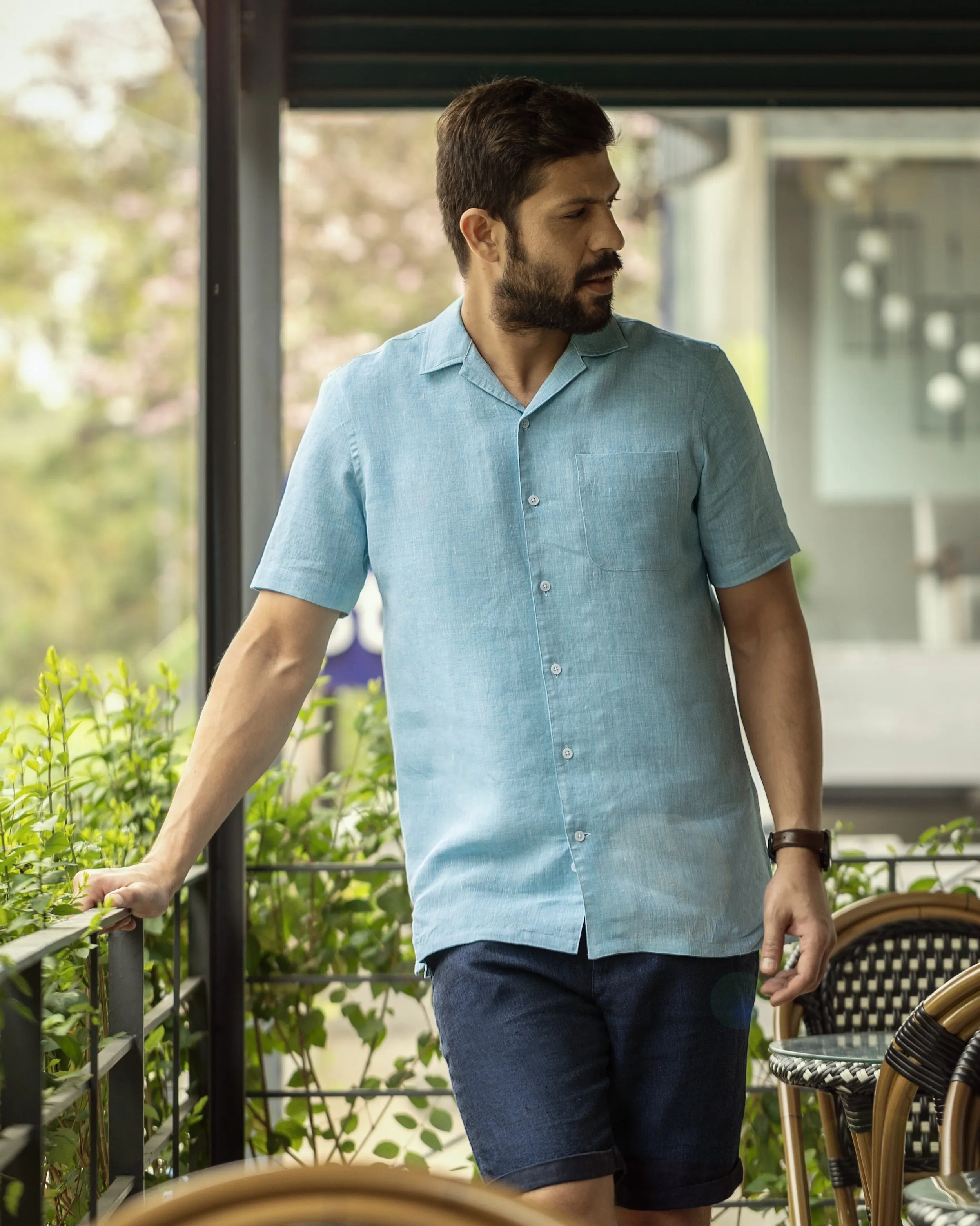 Linen Camp Collar