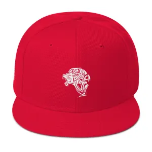 Lion Red Snapback Hat