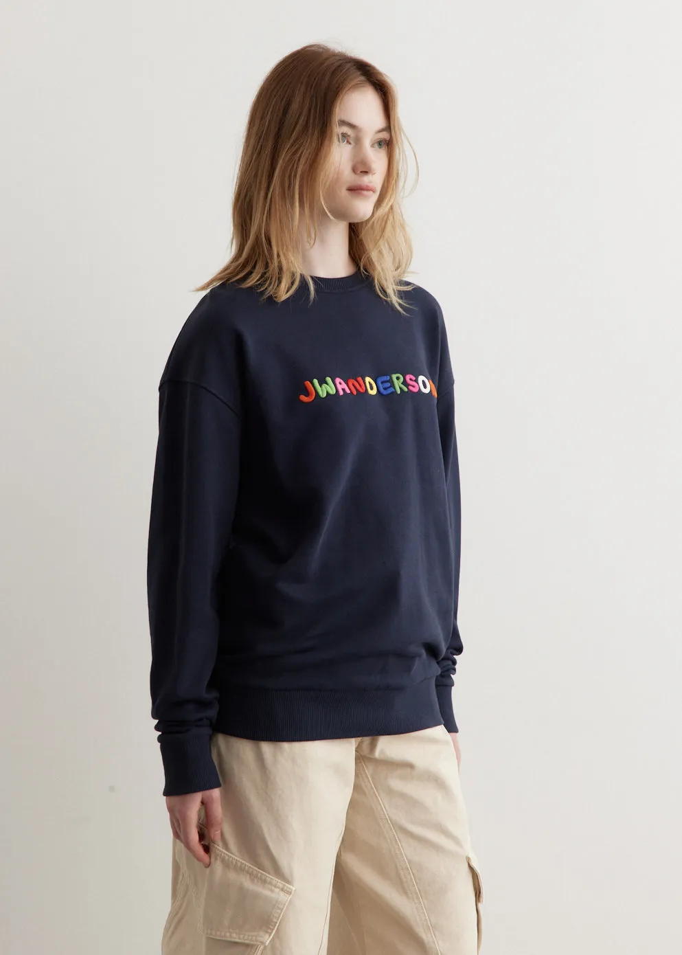 Logo Embroidery Sweatshirt